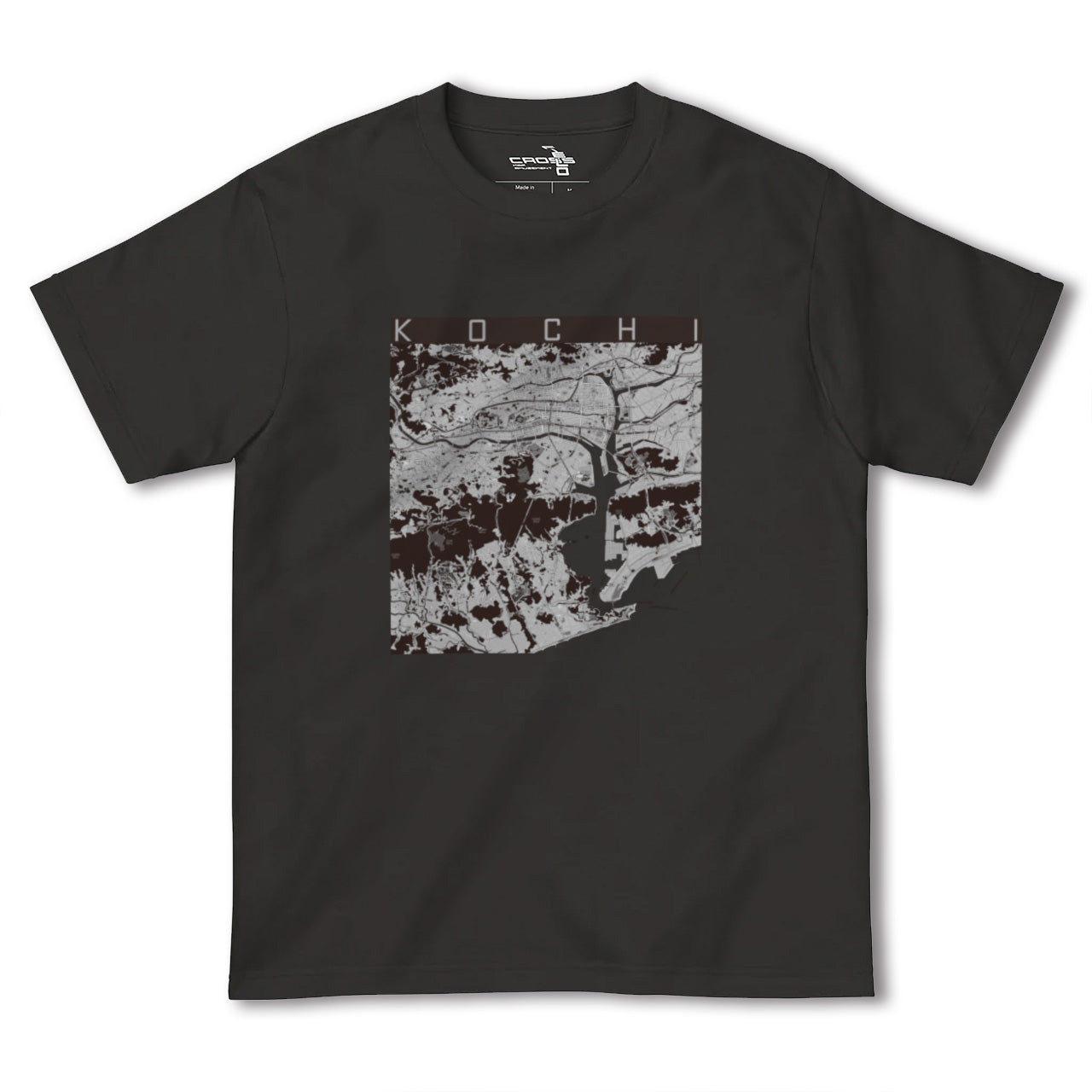 【高知(高知県)】地図柄ヘビーウェイトTシャツ