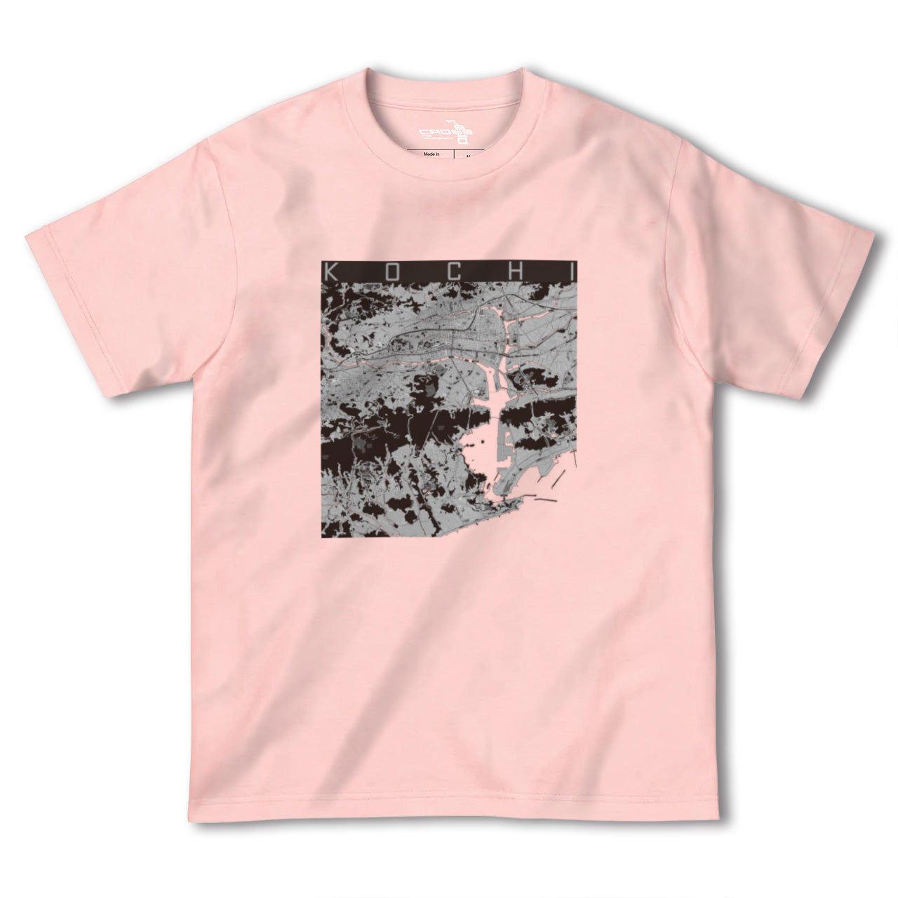 【高知(高知県)】地図柄ヘビーウェイトTシャツ