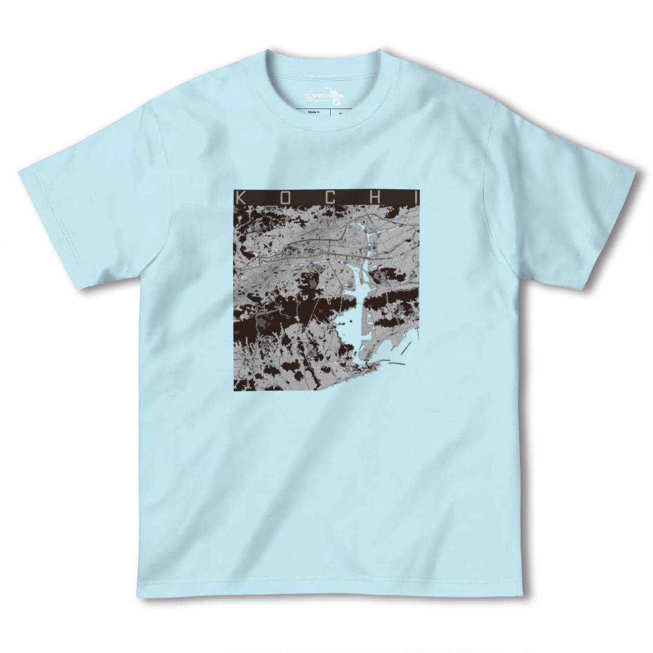 【高知(高知県)】地図柄ヘビーウェイトTシャツ