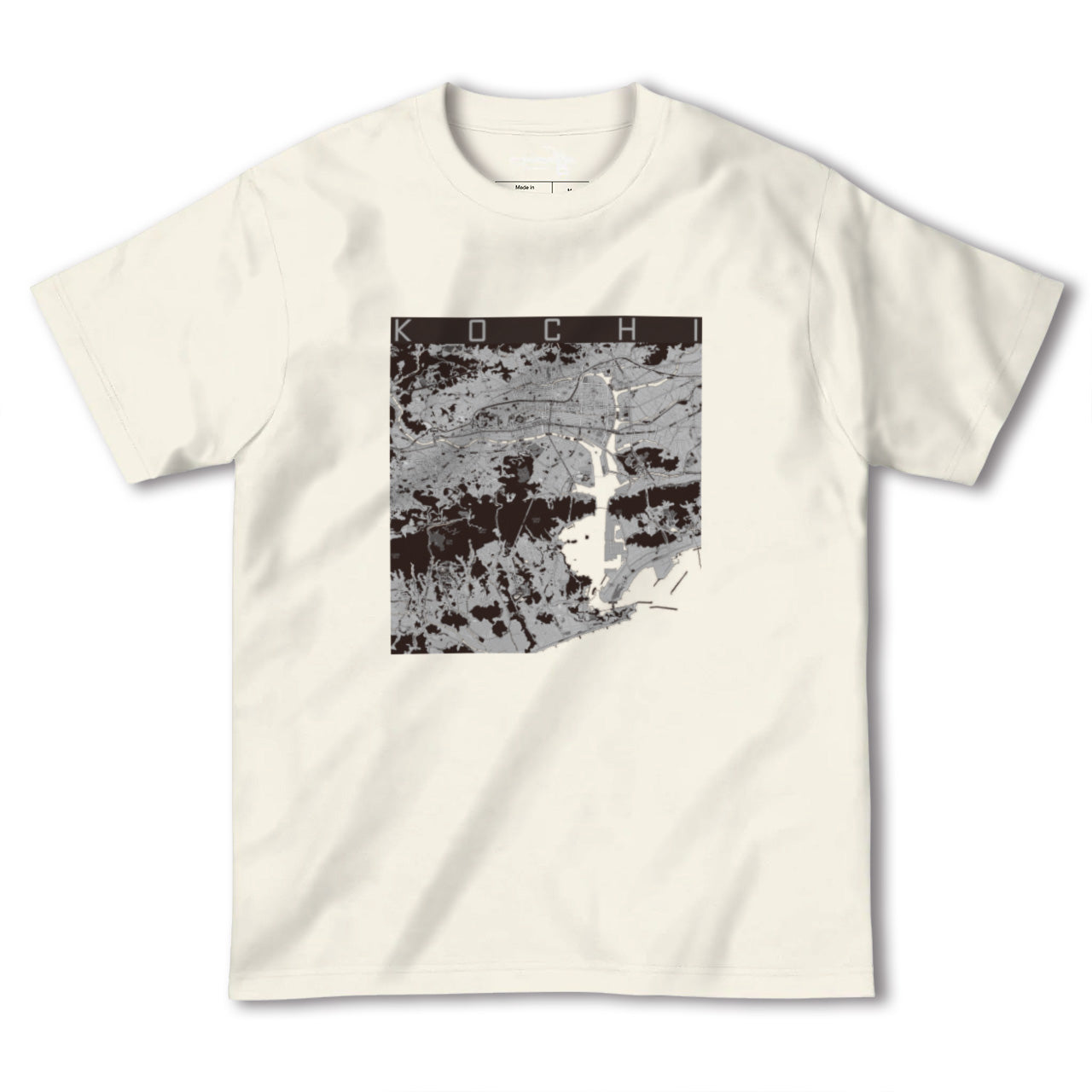 【高知(高知県)】地図柄ヘビーウェイトTシャツ