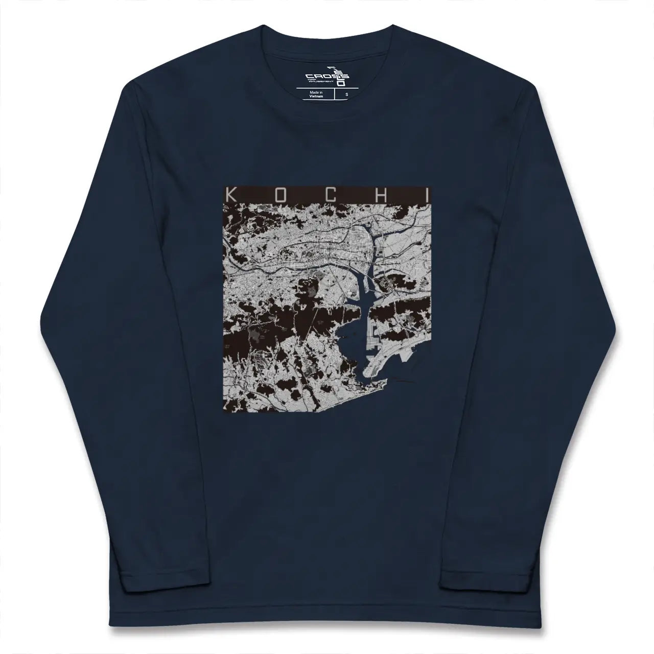 【高知(高知県)】地図柄ロングスリーブTシャツ
