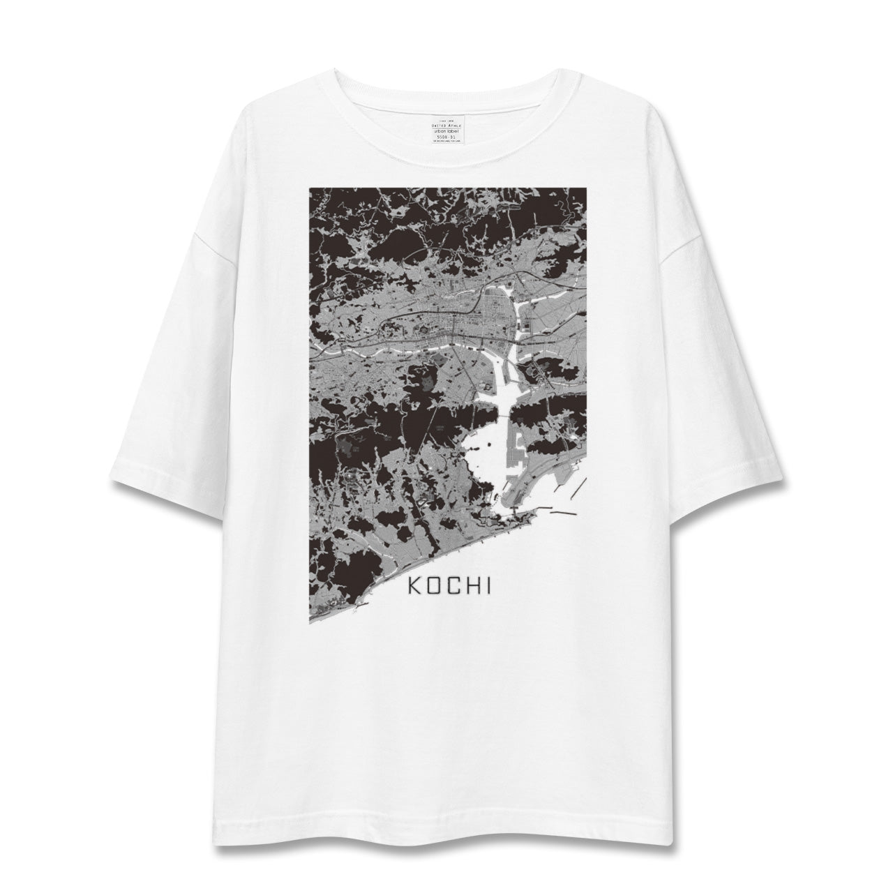 【高知(高知県)】地図柄ビッグシルエットTシャツ