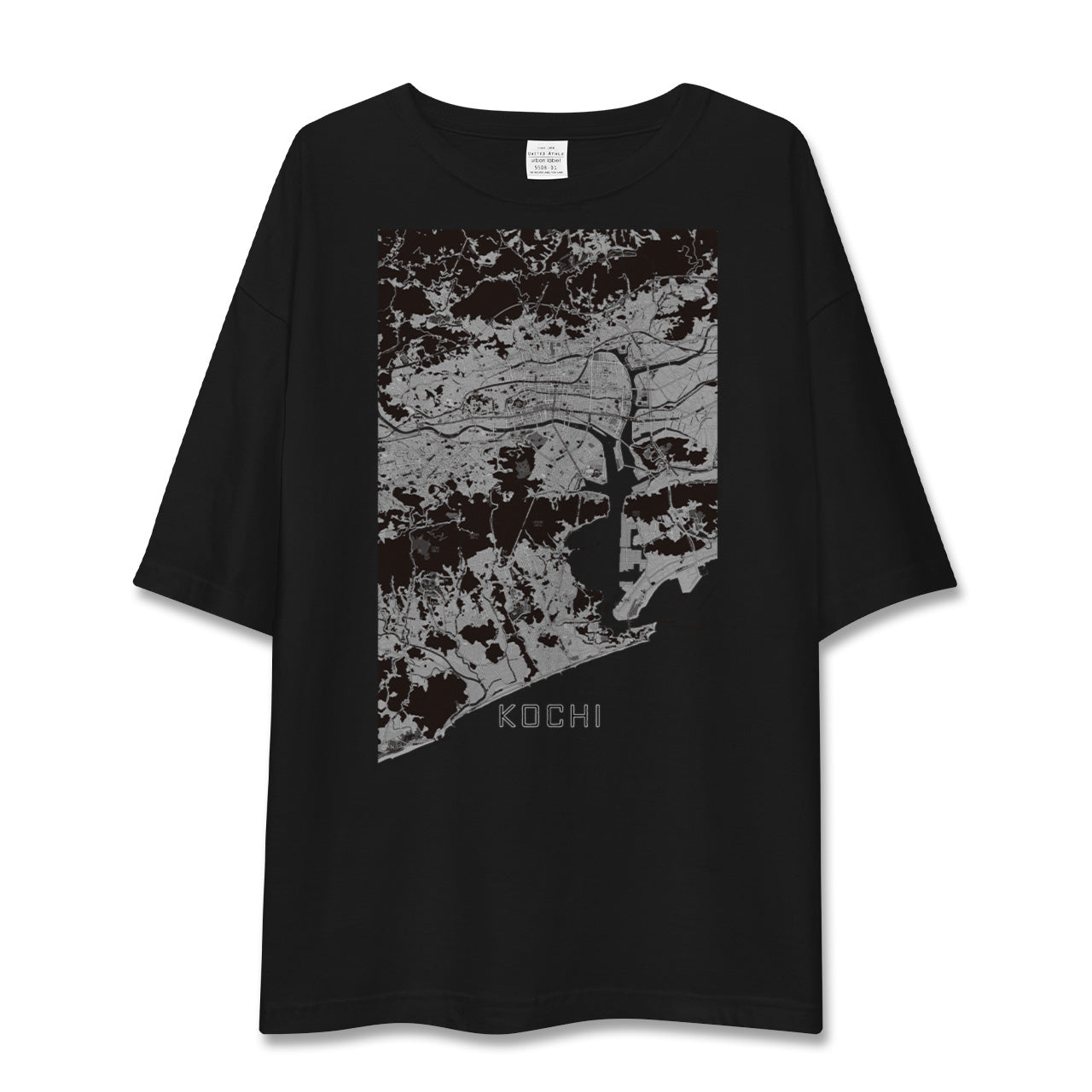 【高知(高知県)】地図柄ビッグシルエットTシャツ