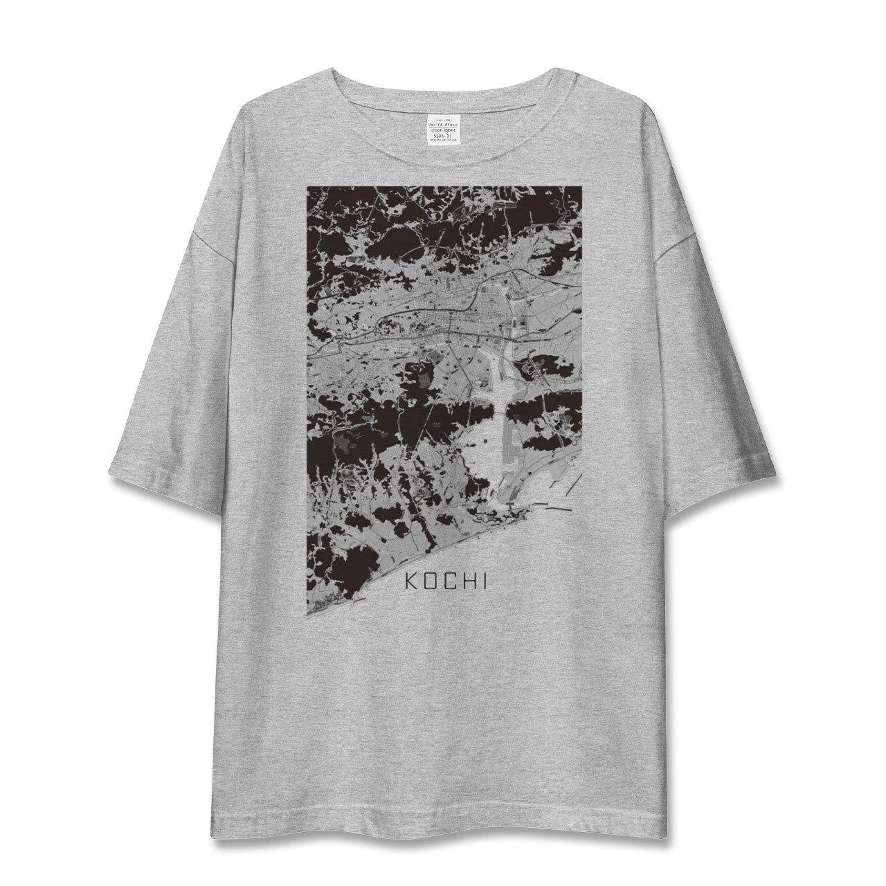 【高知(高知県)】地図柄ビッグシルエットTシャツ