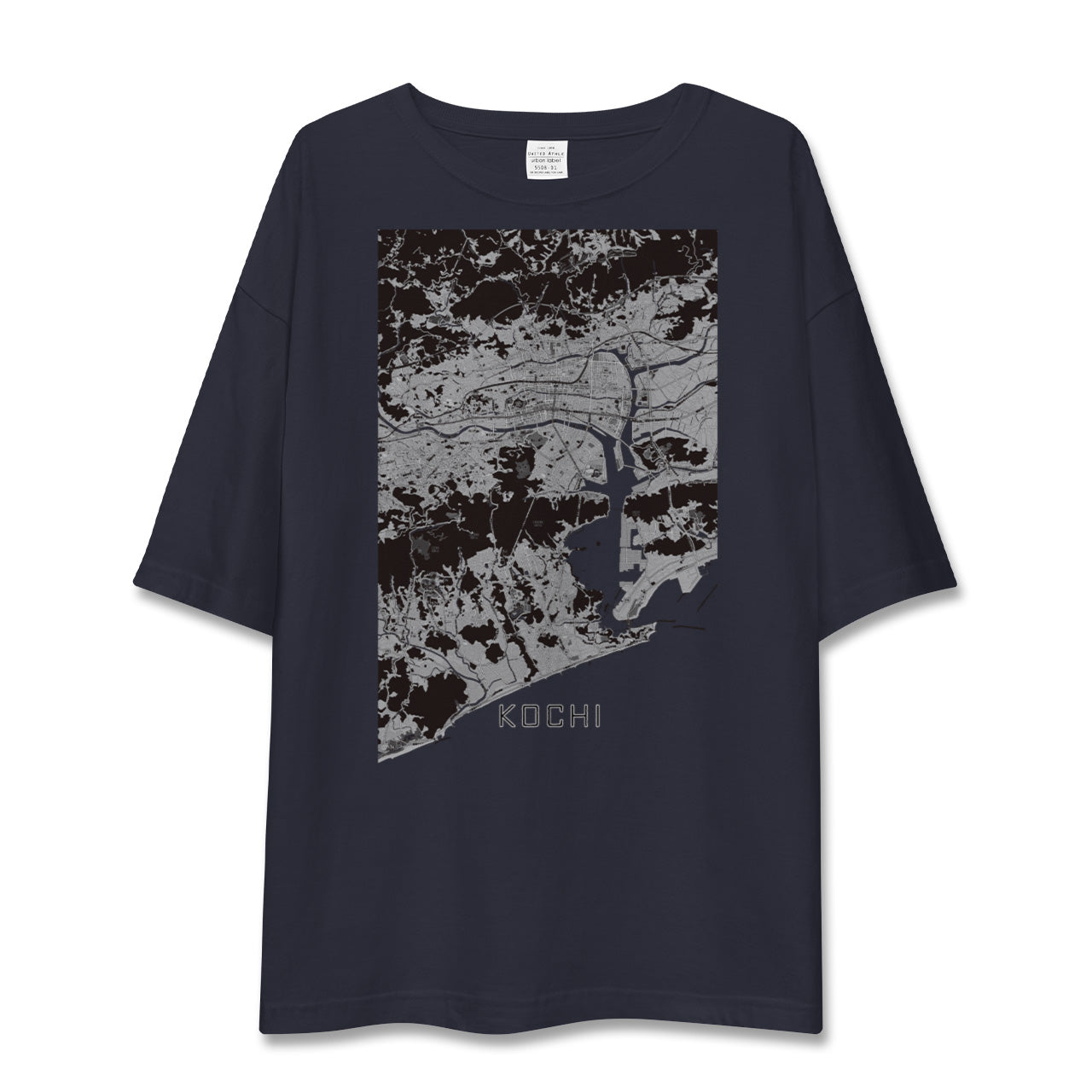 【高知(高知県)】地図柄ビッグシルエットTシャツ