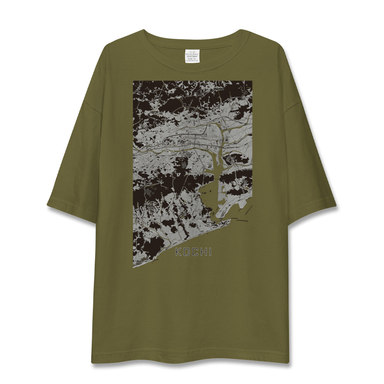 【高知(高知県)】地図柄ビッグシルエットTシャツ