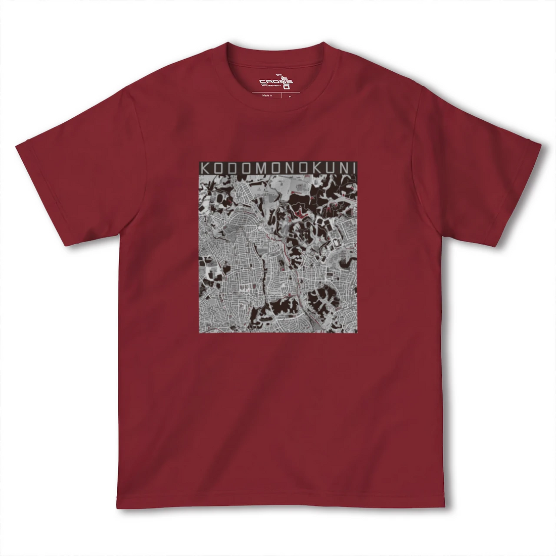 【こどもの国(神奈川県)】地図柄ヘビーウェイトTシャツ