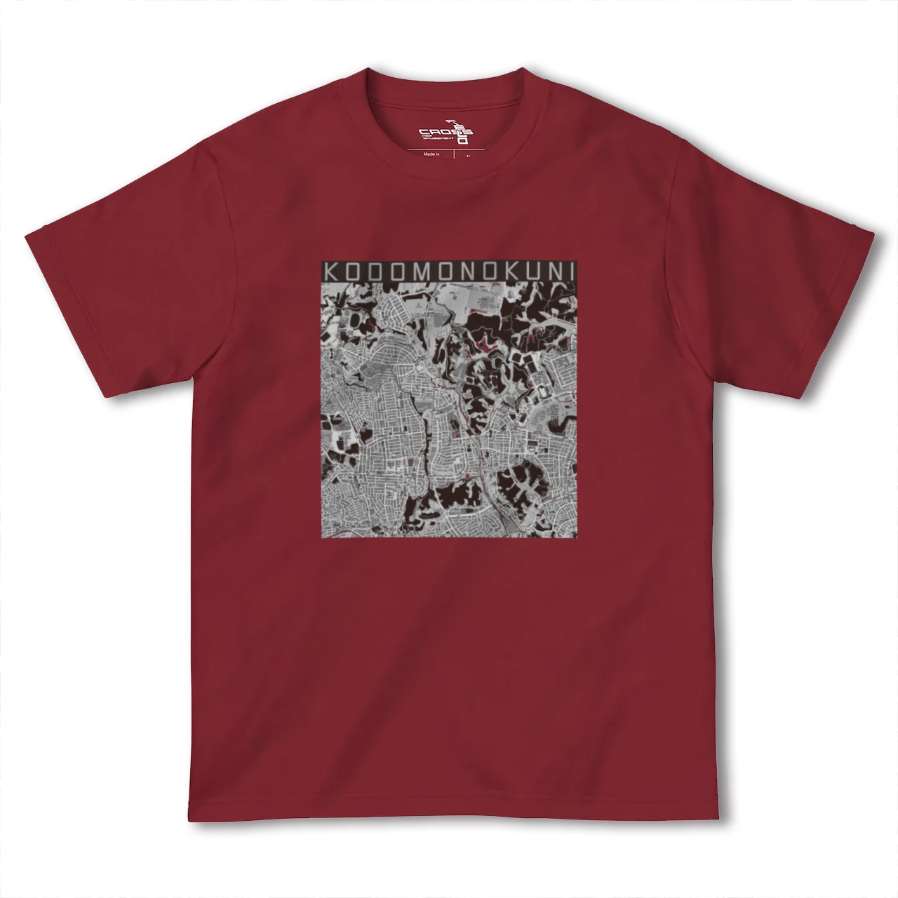 【こどもの国(神奈川県)】地図柄ヘビーウェイトTシャツ