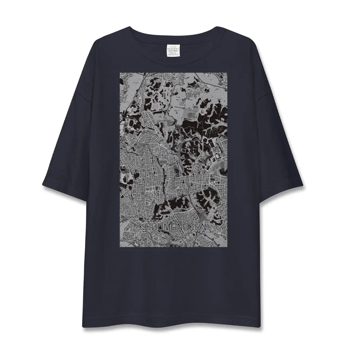 【こどもの国(神奈川県)】地図柄ビッグシルエットTシャツ