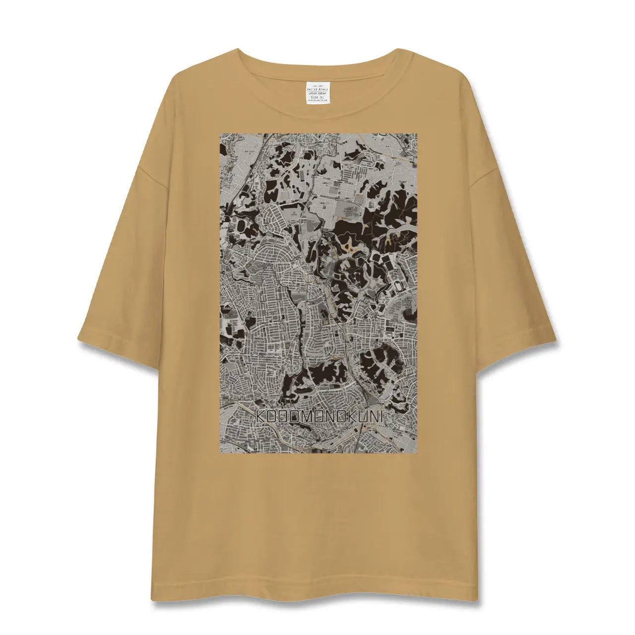 【こどもの国(神奈川県)】地図柄ビッグシルエットTシャツ