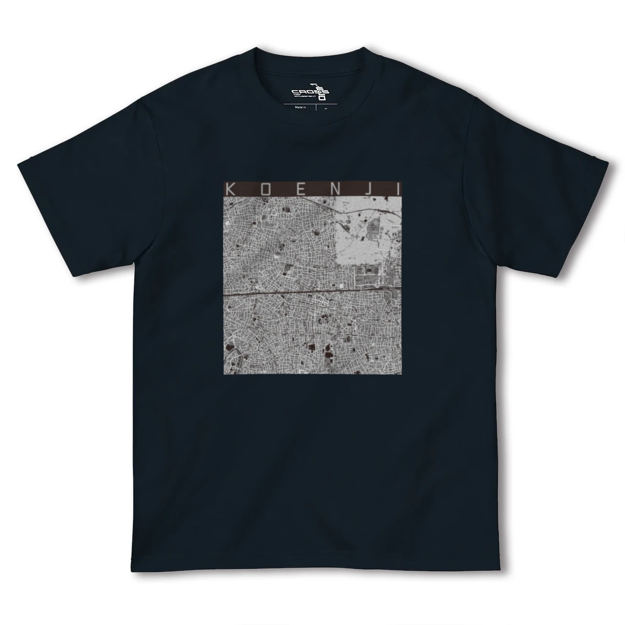【高円寺2(東京都)】地図柄ヘビーウェイトTシャツ