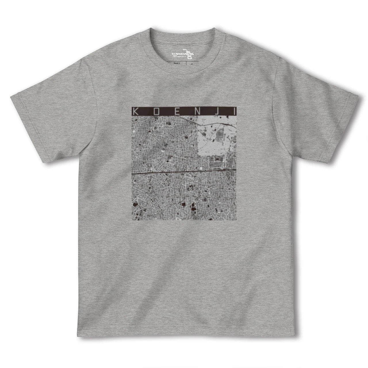 【高円寺2(東京都)】地図柄ヘビーウェイトTシャツ