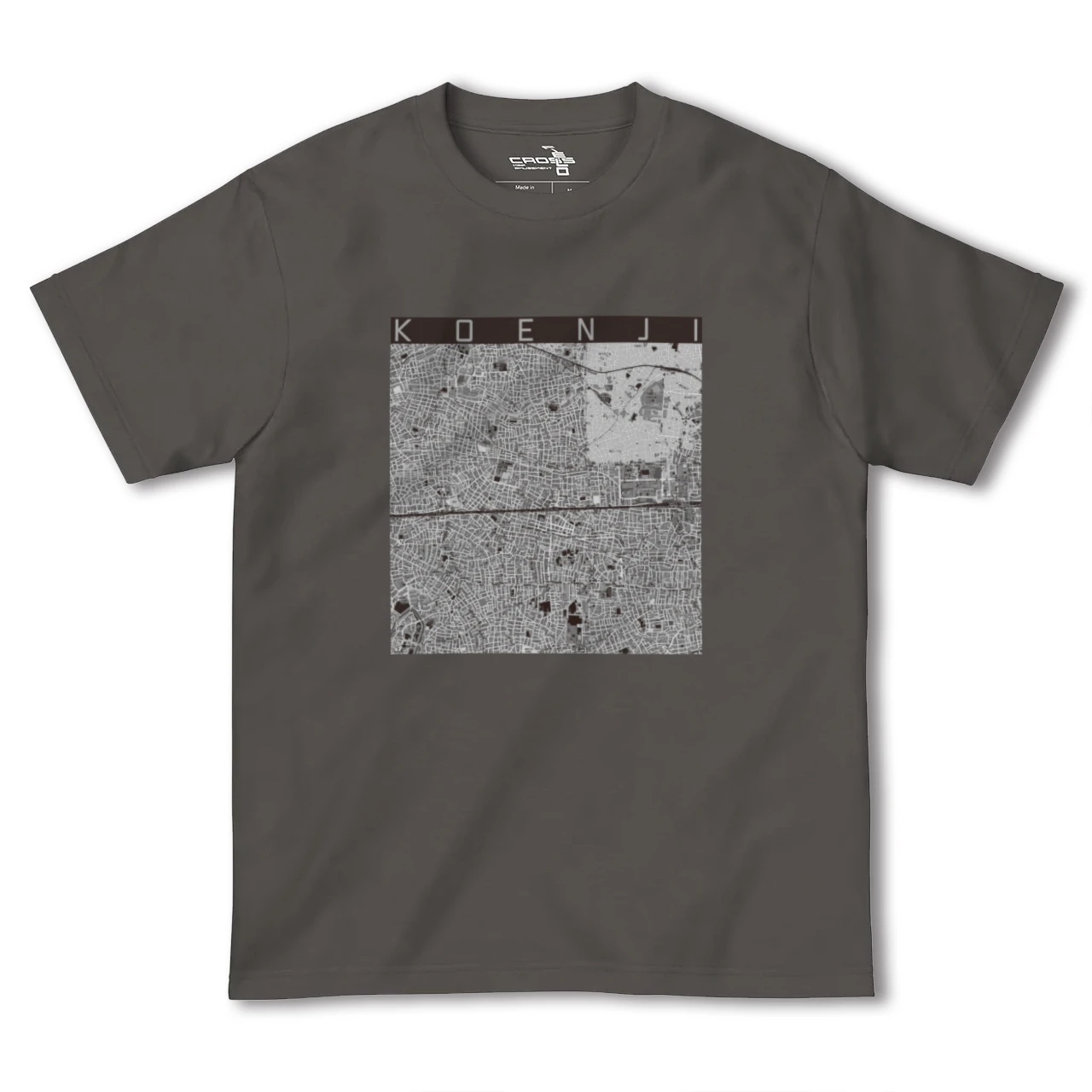 【高円寺2(東京都)】地図柄ヘビーウェイトTシャツ