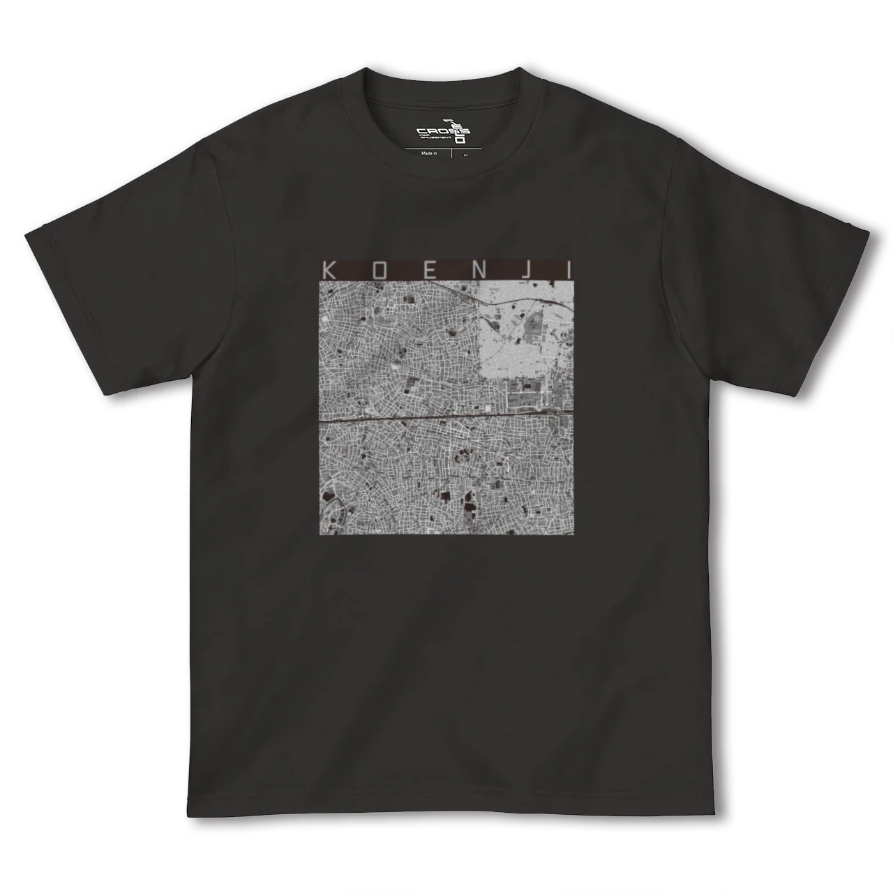 【高円寺2(東京都)】地図柄ヘビーウェイトTシャツ