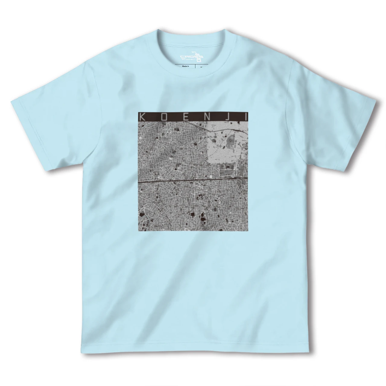 【高円寺2(東京都)】地図柄ヘビーウェイトTシャツ
