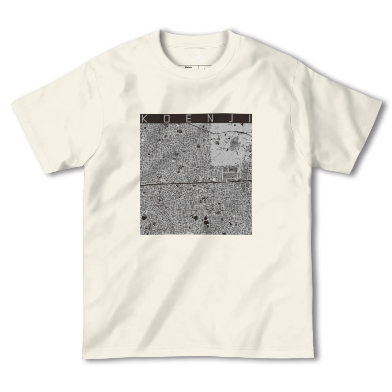 【高円寺2(東京都)】地図柄ヘビーウェイトTシャツ