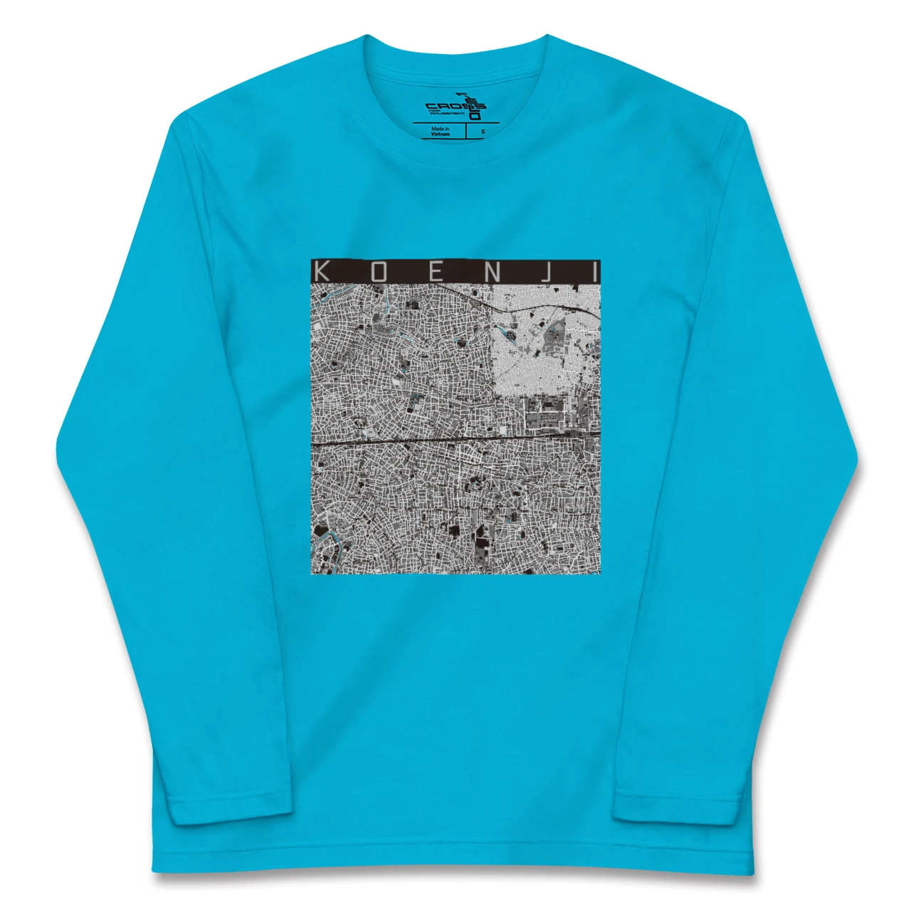 【高円寺2(東京都)】地図柄ロングスリーブTシャツ