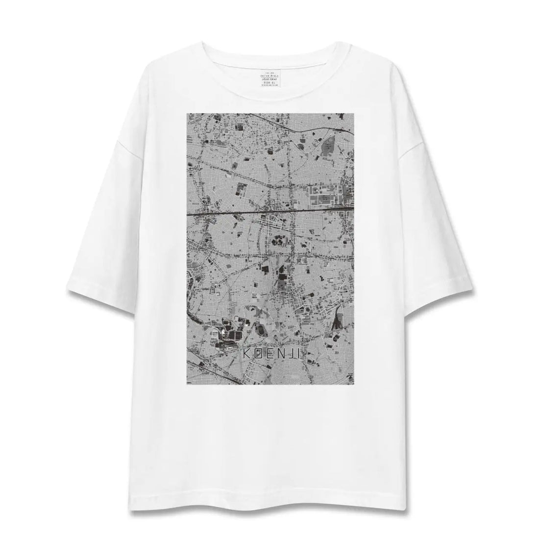 【高円寺(東京都)】地図柄ビッグシルエットTシャツ