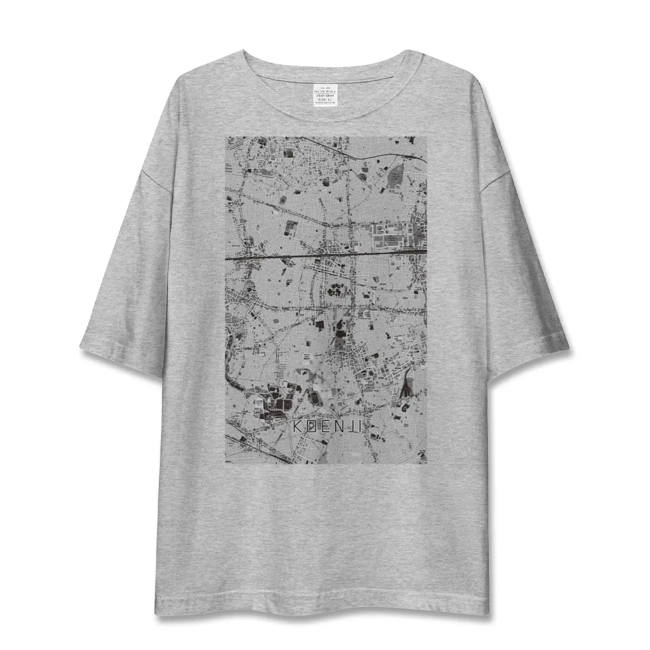 【高円寺(東京都)】地図柄ビッグシルエットTシャツ