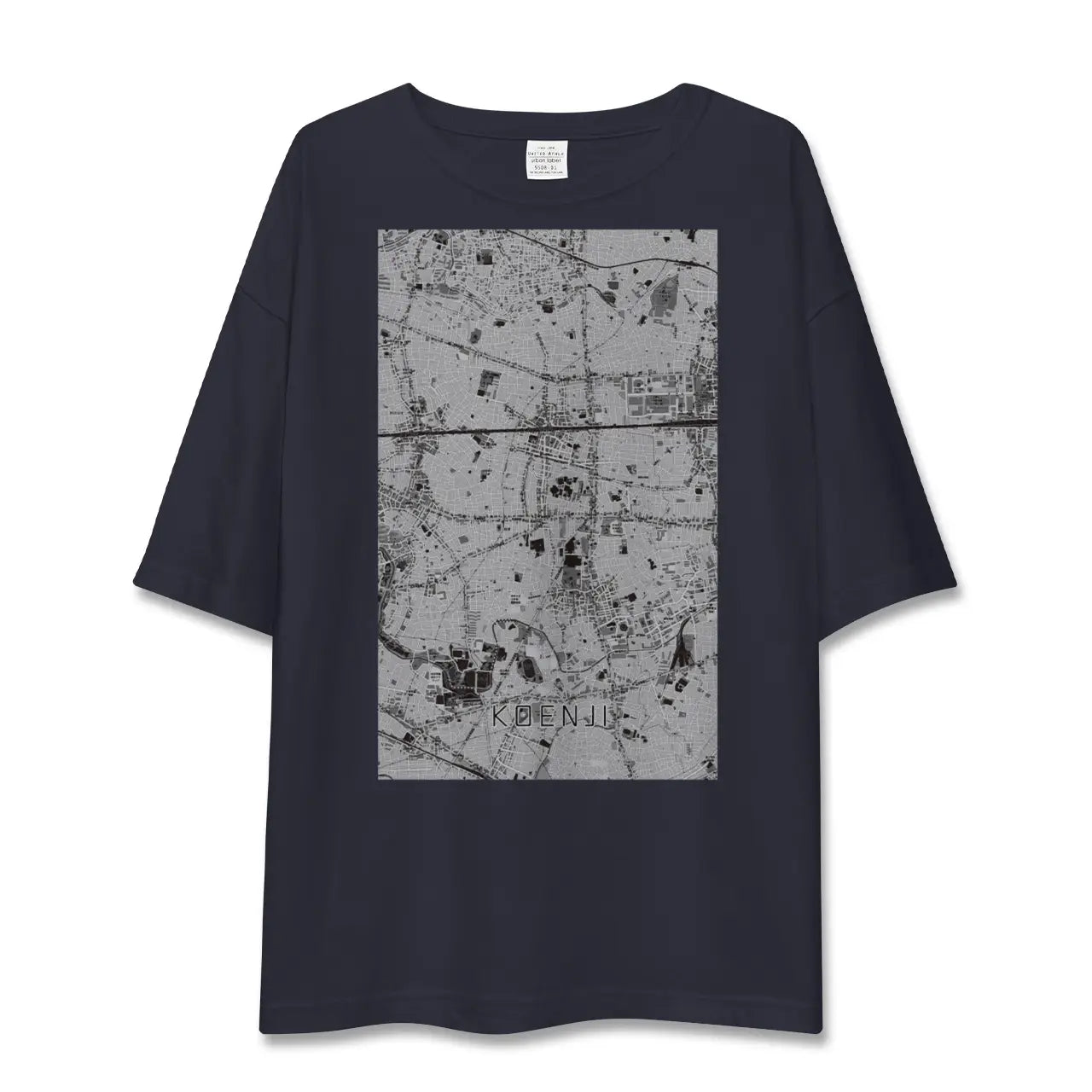 【高円寺(東京都)】地図柄ビッグシルエットTシャツ