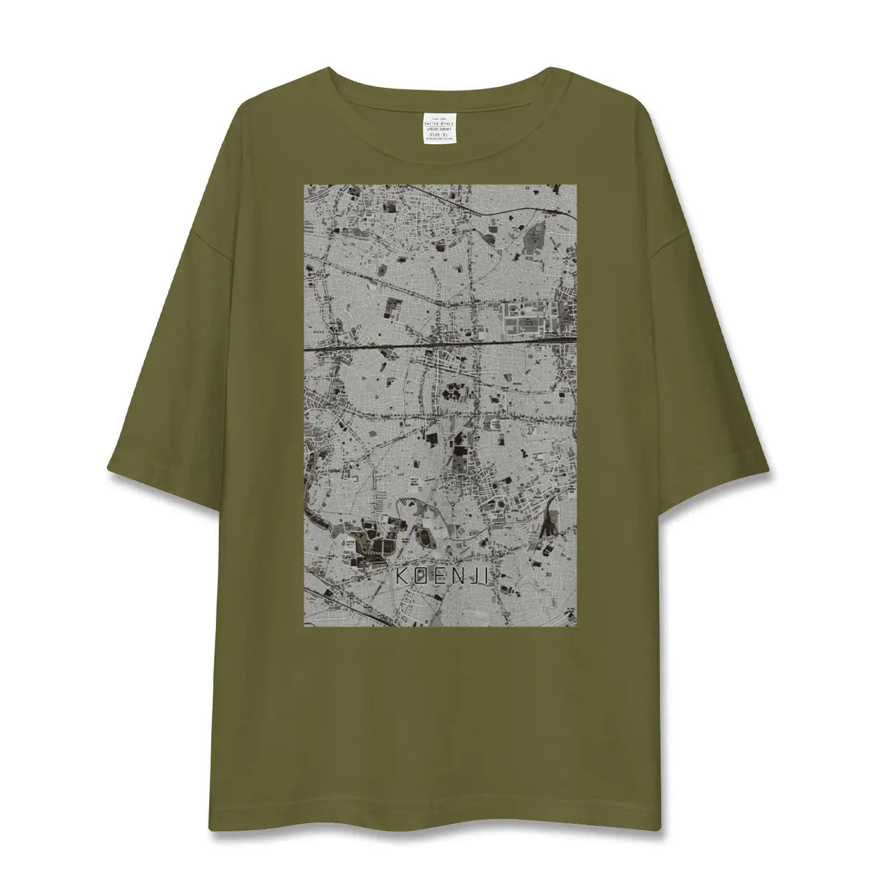 【高円寺(東京都)】地図柄ビッグシルエットTシャツ