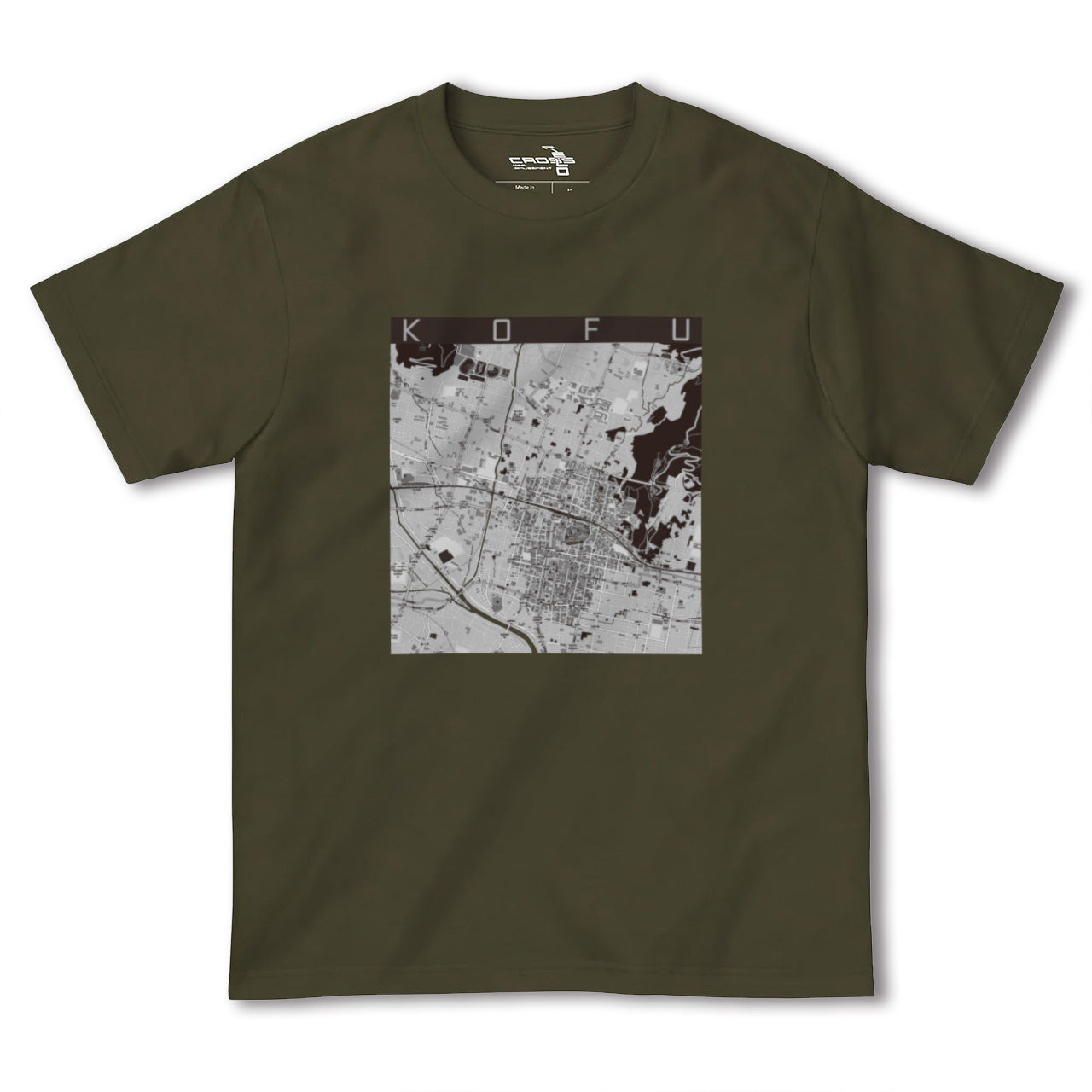 【甲府(山梨県)】地図柄ヘビーウェイトTシャツ