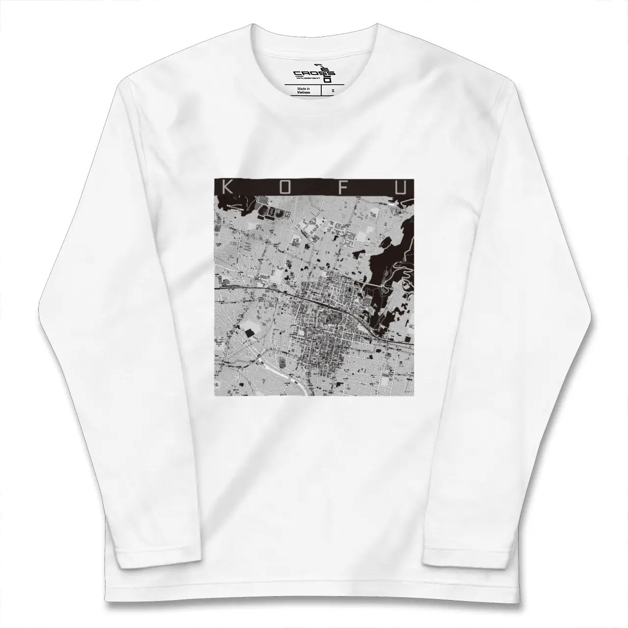 【甲府(山梨県)】地図柄ロングスリーブTシャツ