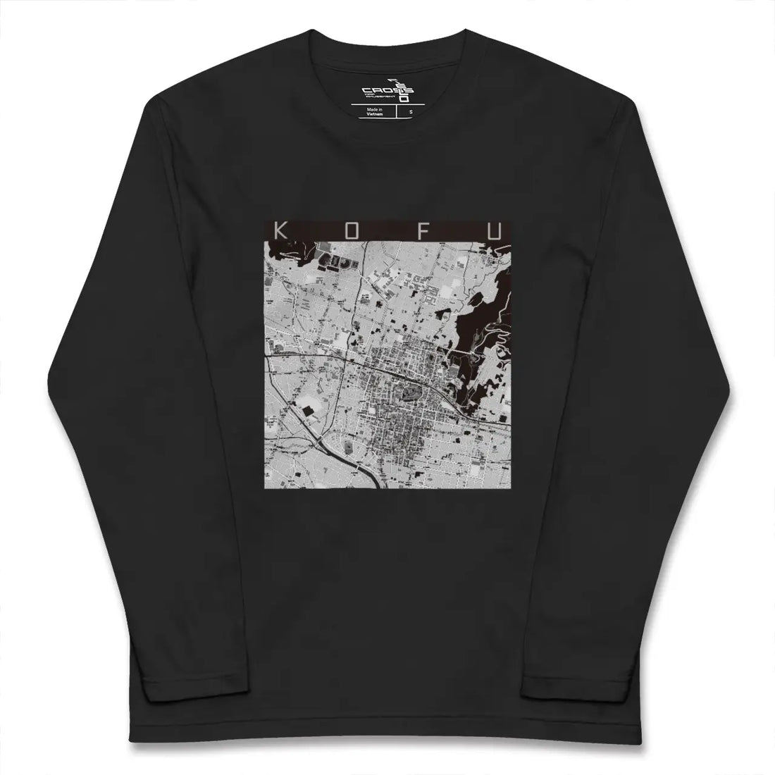 【甲府(山梨県)】地図柄ロングスリーブTシャツ