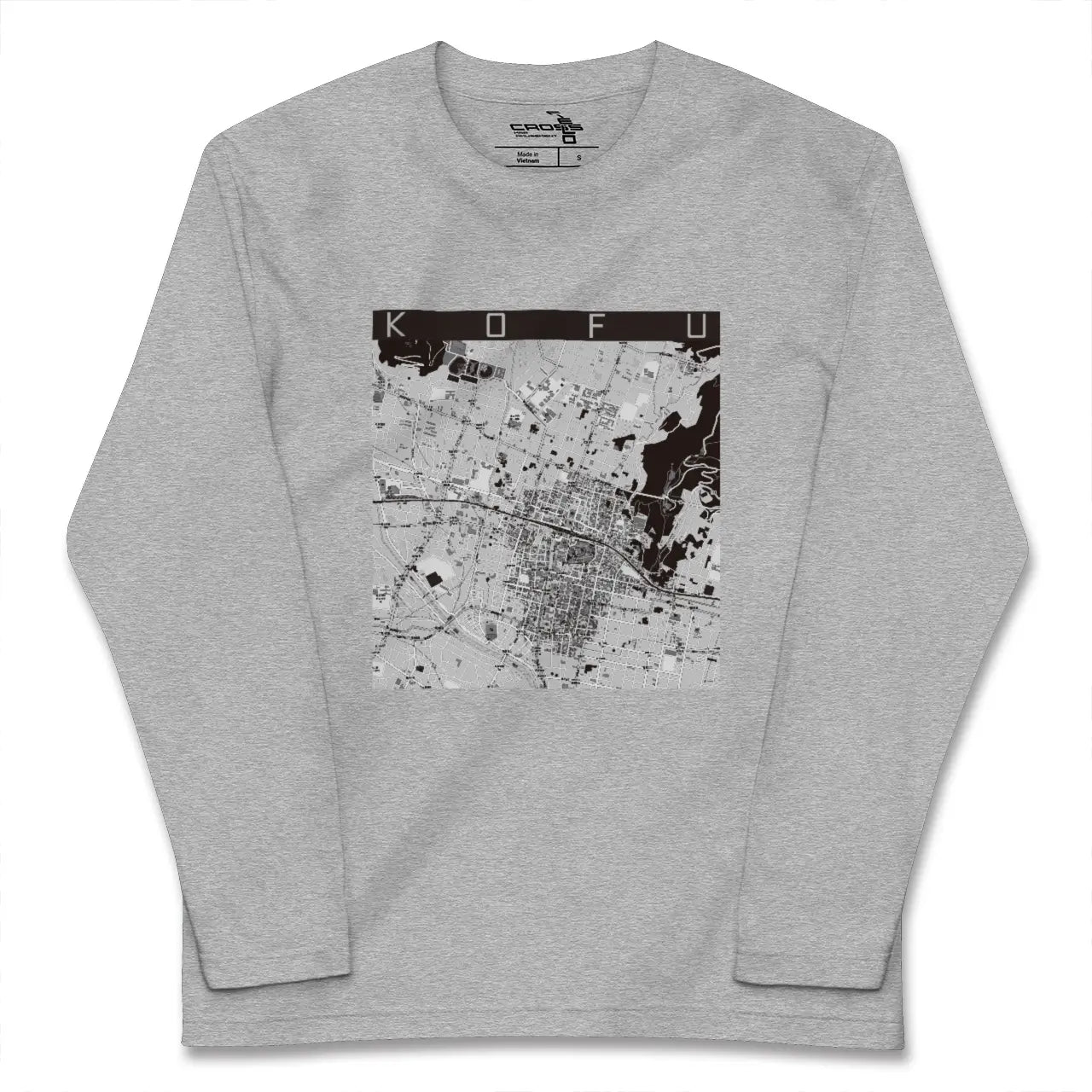 【甲府(山梨県)】地図柄ロングスリーブTシャツ