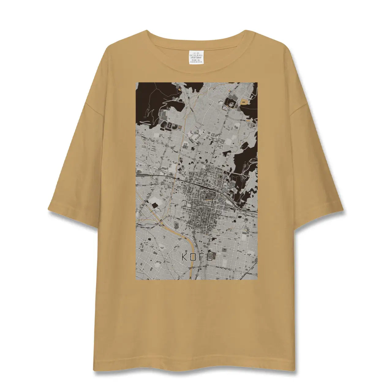 【甲府(山梨県)】地図柄ビッグシルエットTシャツ