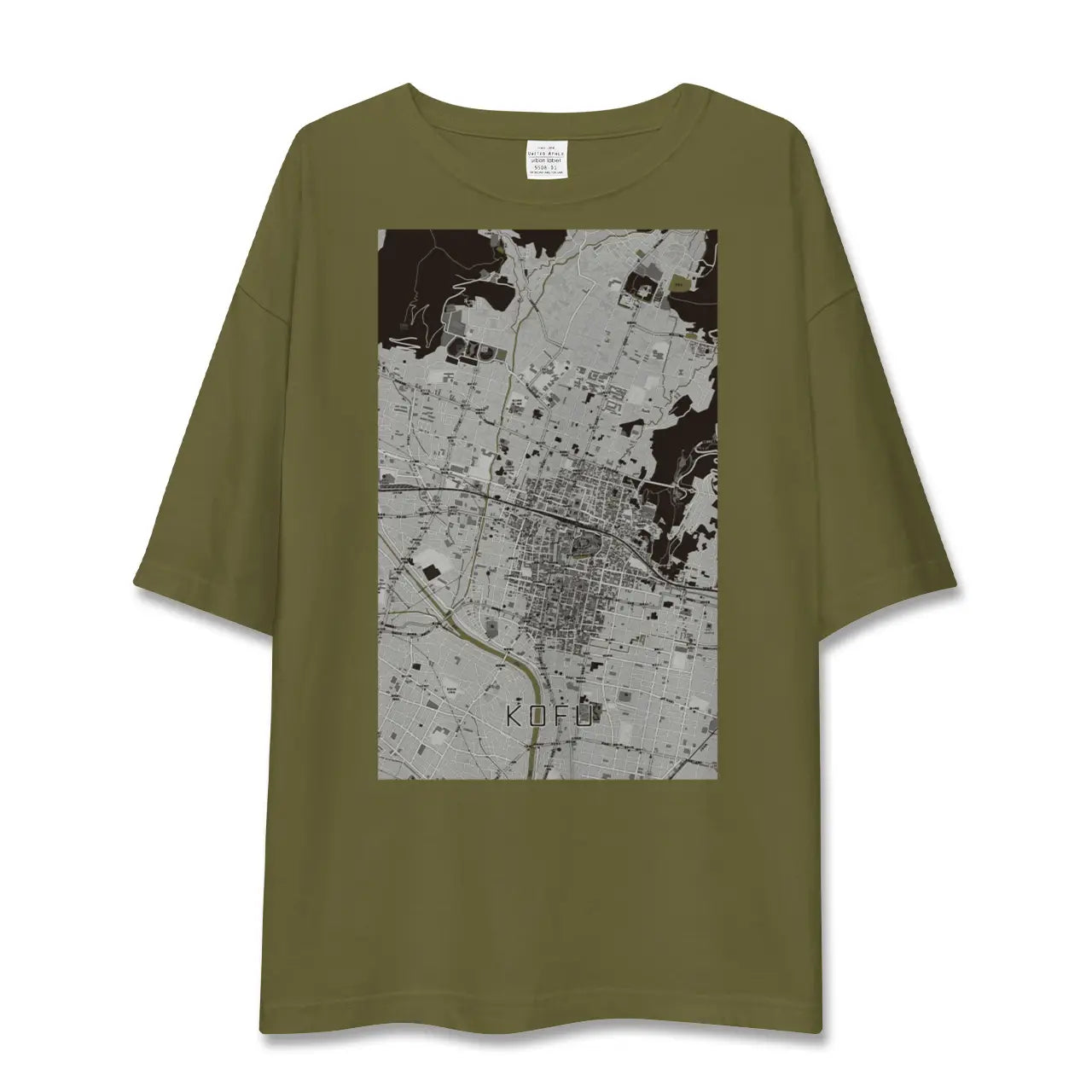 【甲府(山梨県)】地図柄ビッグシルエットTシャツ