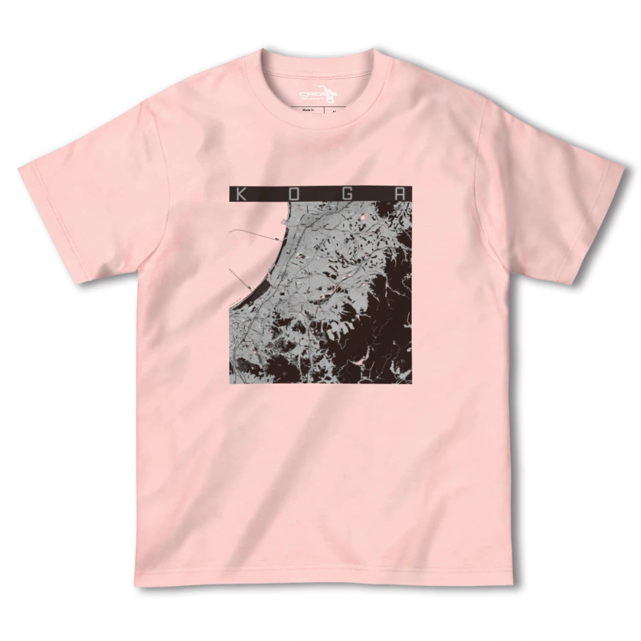 【古賀(福岡県)】地図柄ヘビーウェイトTシャツ