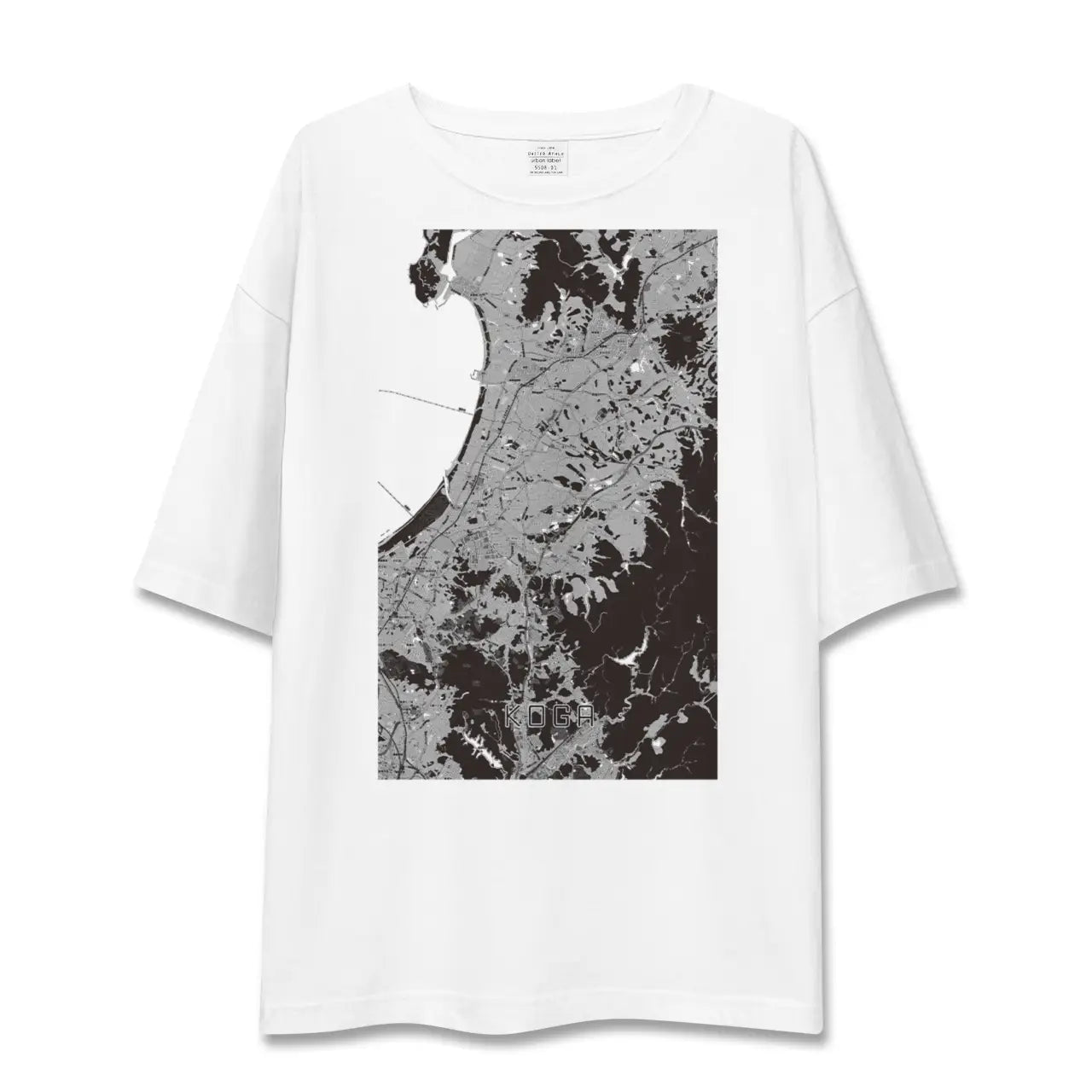 【古賀(福岡県)】地図柄ビッグシルエットTシャツ