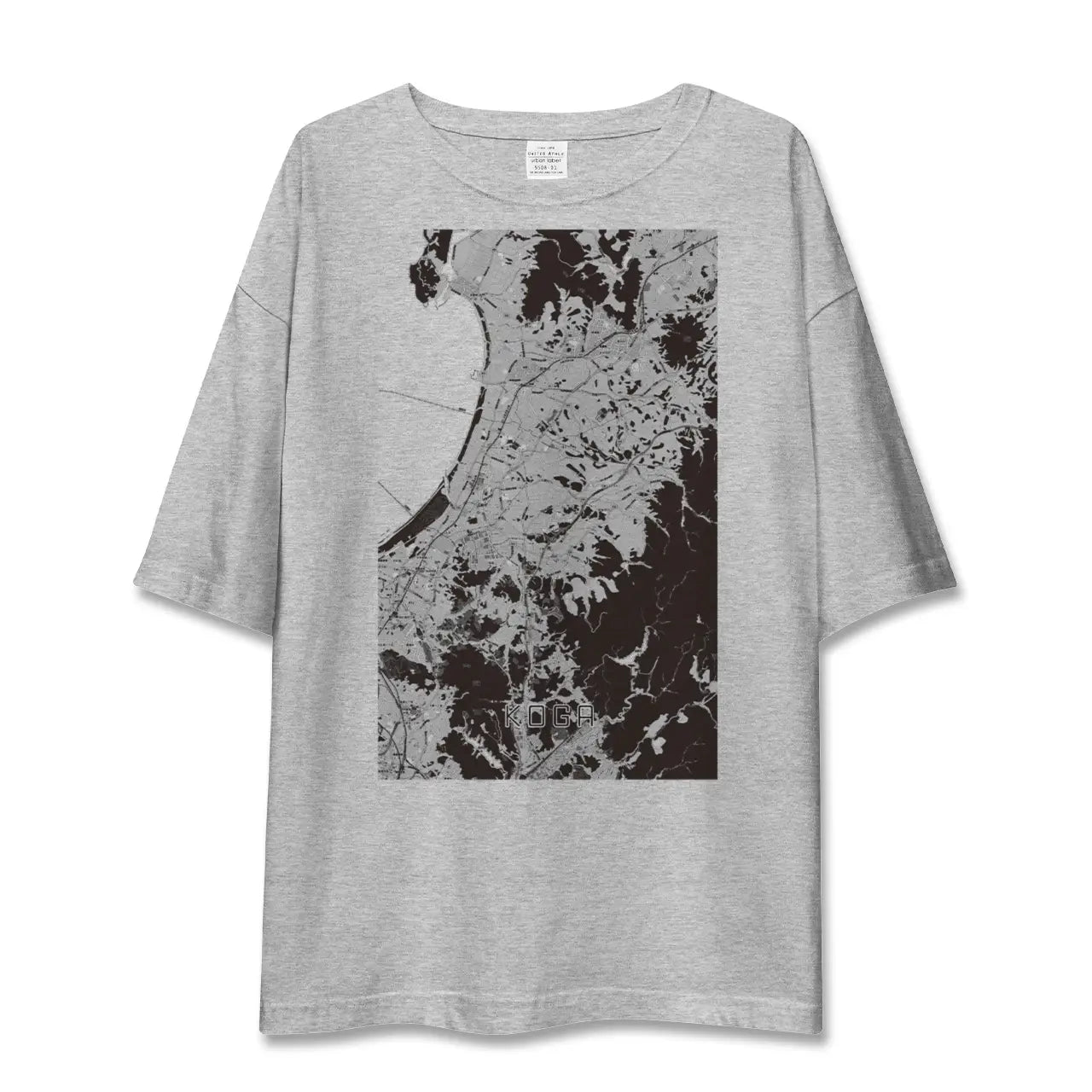 【古賀(福岡県)】地図柄ビッグシルエットTシャツ