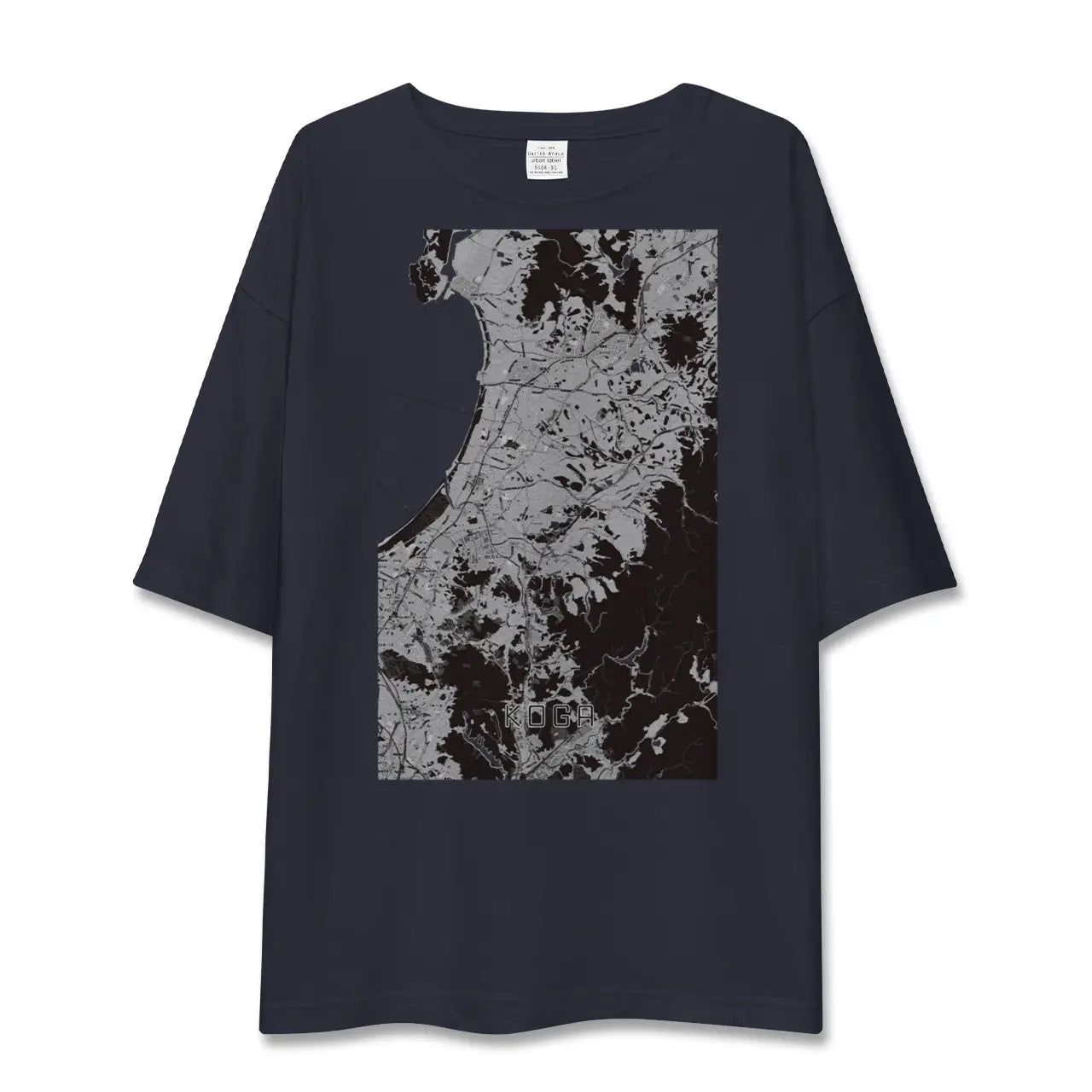 【古賀(福岡県)】地図柄ビッグシルエットTシャツ