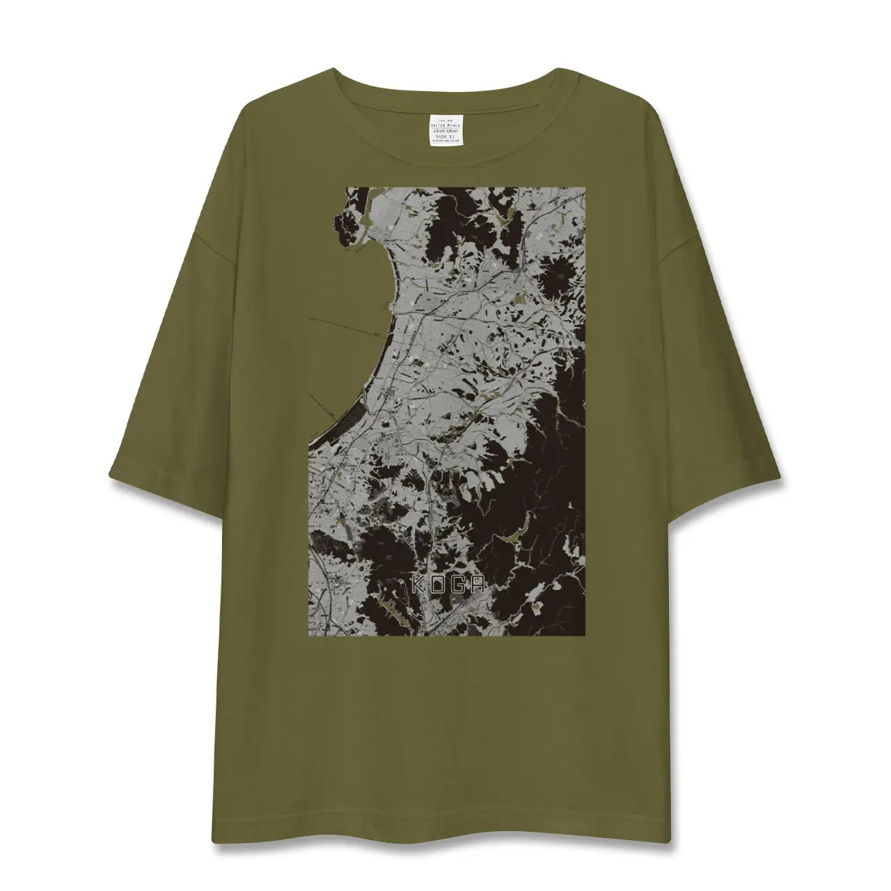 【古賀(福岡県)】地図柄ビッグシルエットTシャツ