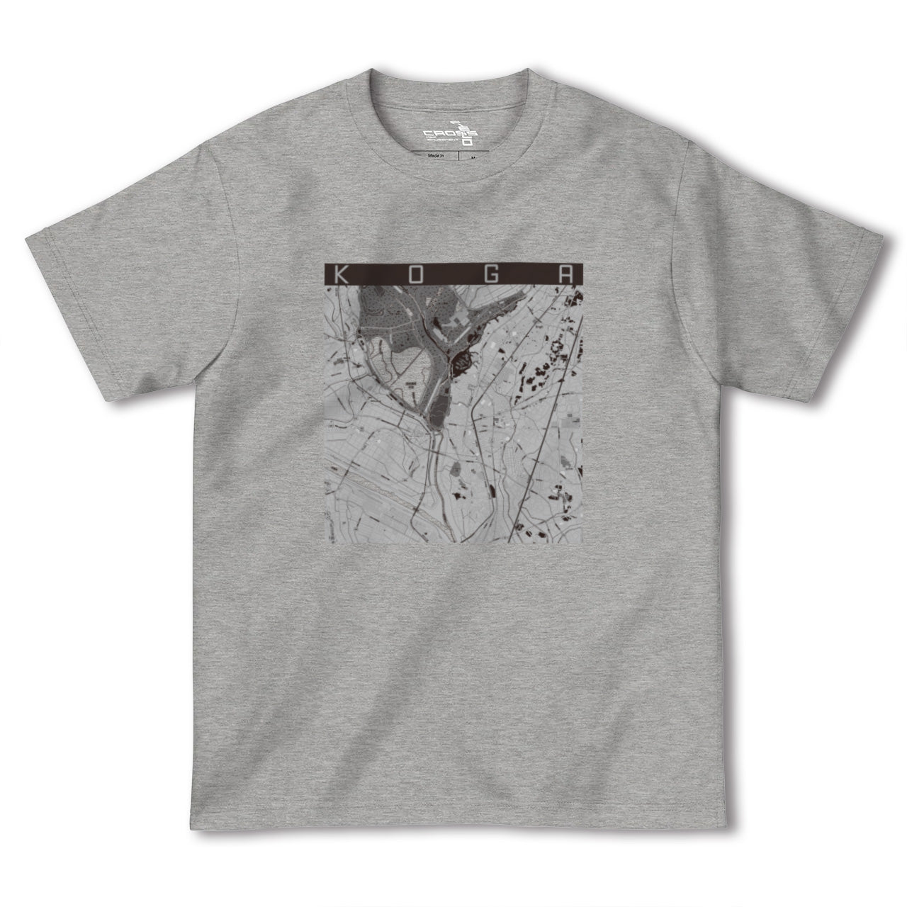 【古河(茨城県)】地図柄ヘビーウェイトTシャツ