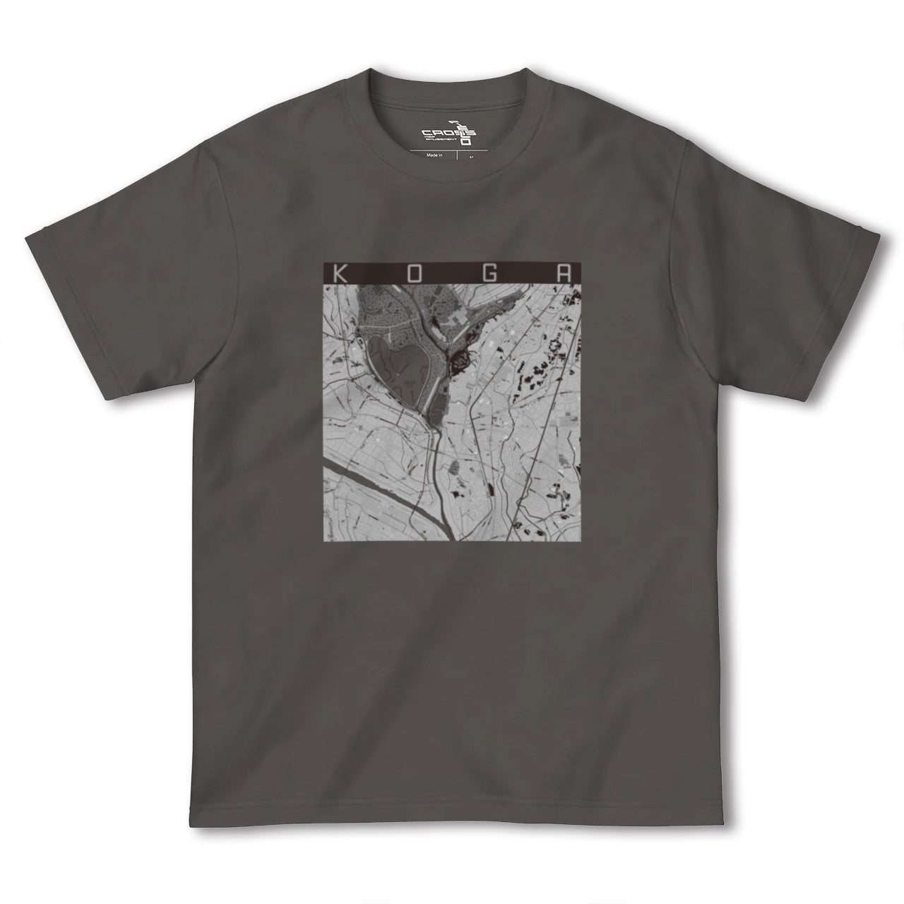 【古河(茨城県)】地図柄ヘビーウェイトTシャツ