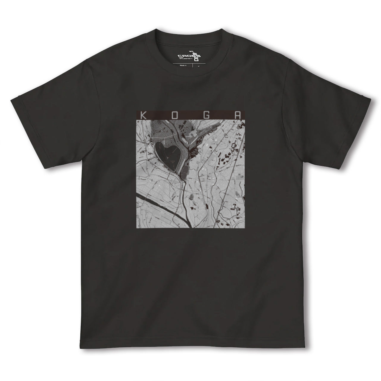 【古河(茨城県)】地図柄ヘビーウェイトTシャツ