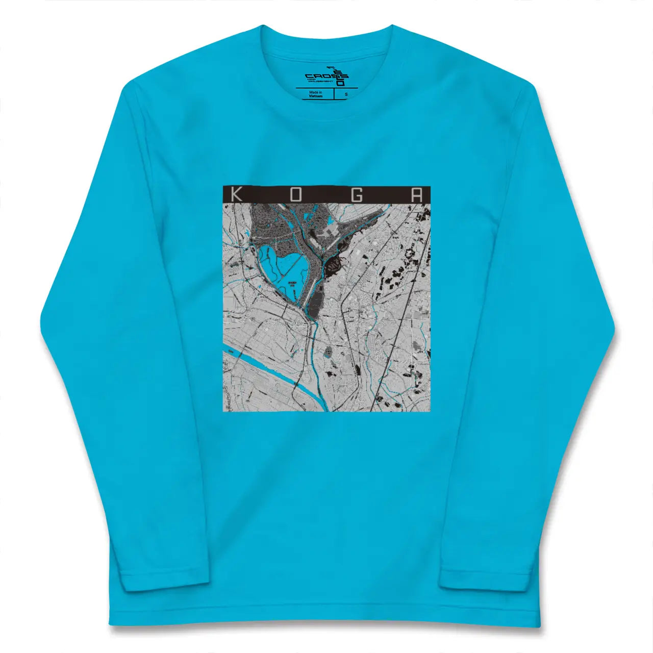 【古河(茨城県)】地図柄ロングスリーブTシャツ