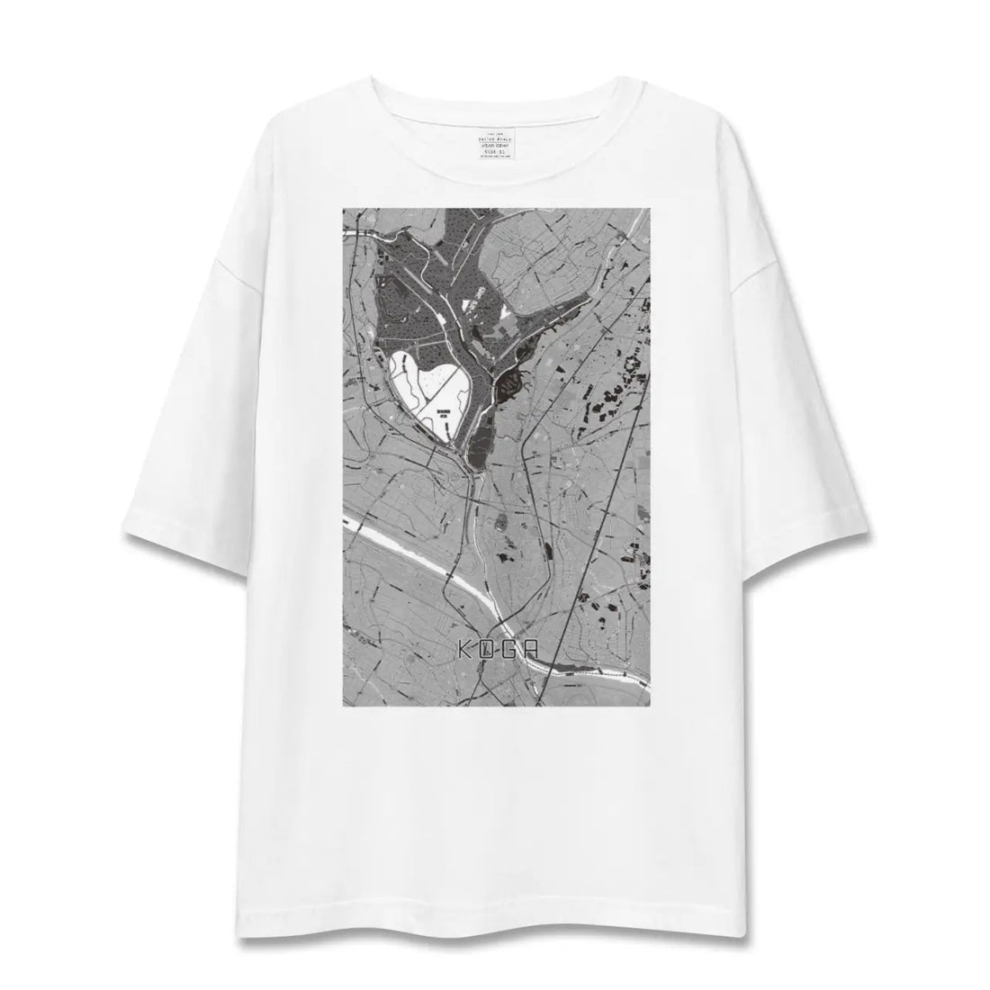 【古河(茨城県)】地図柄ビッグシルエットTシャツ