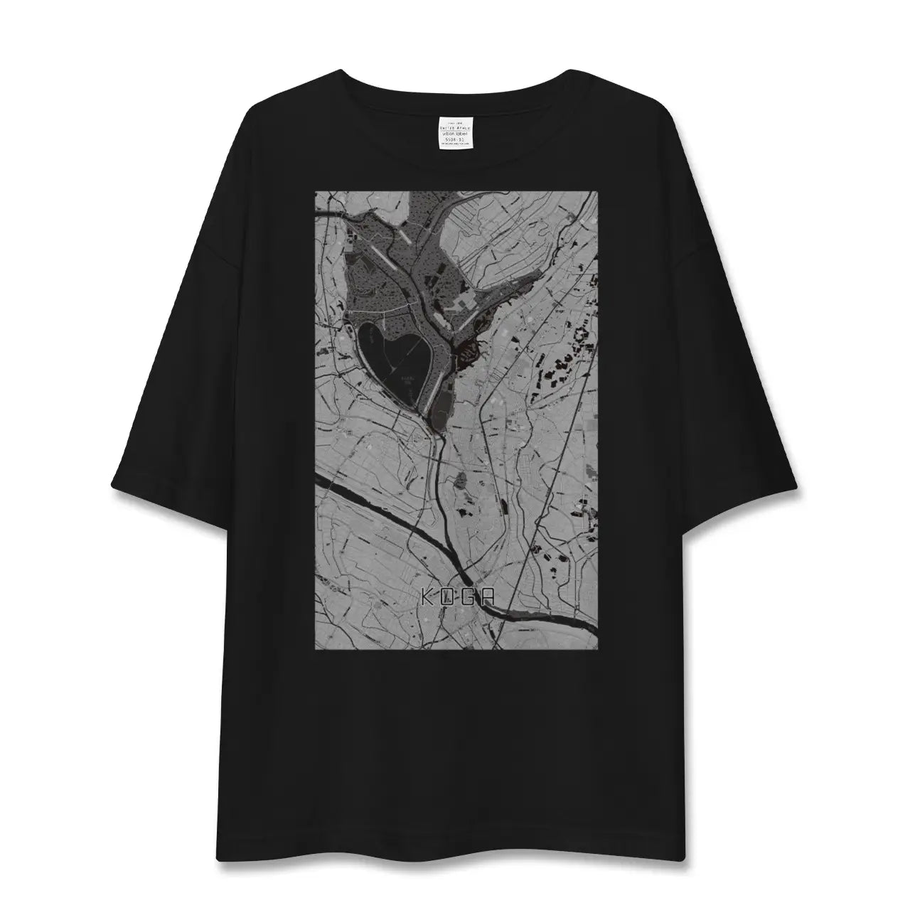 【古河(茨城県)】地図柄ビッグシルエットTシャツ
