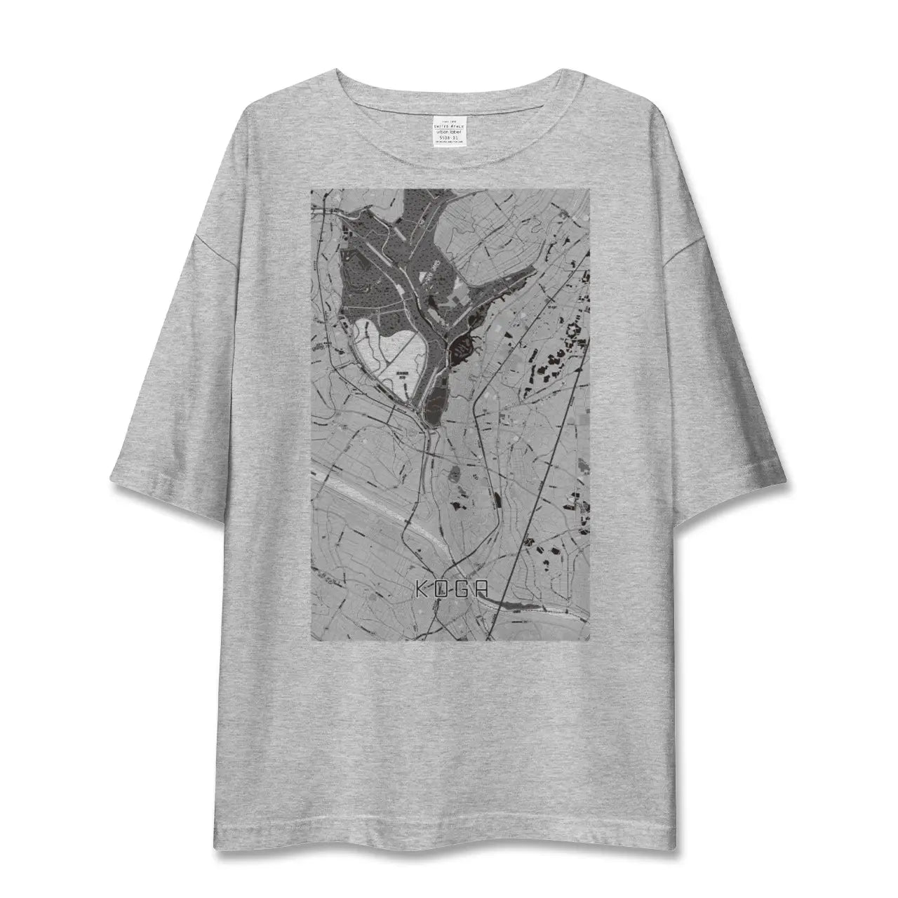 【古河(茨城県)】地図柄ビッグシルエットTシャツ