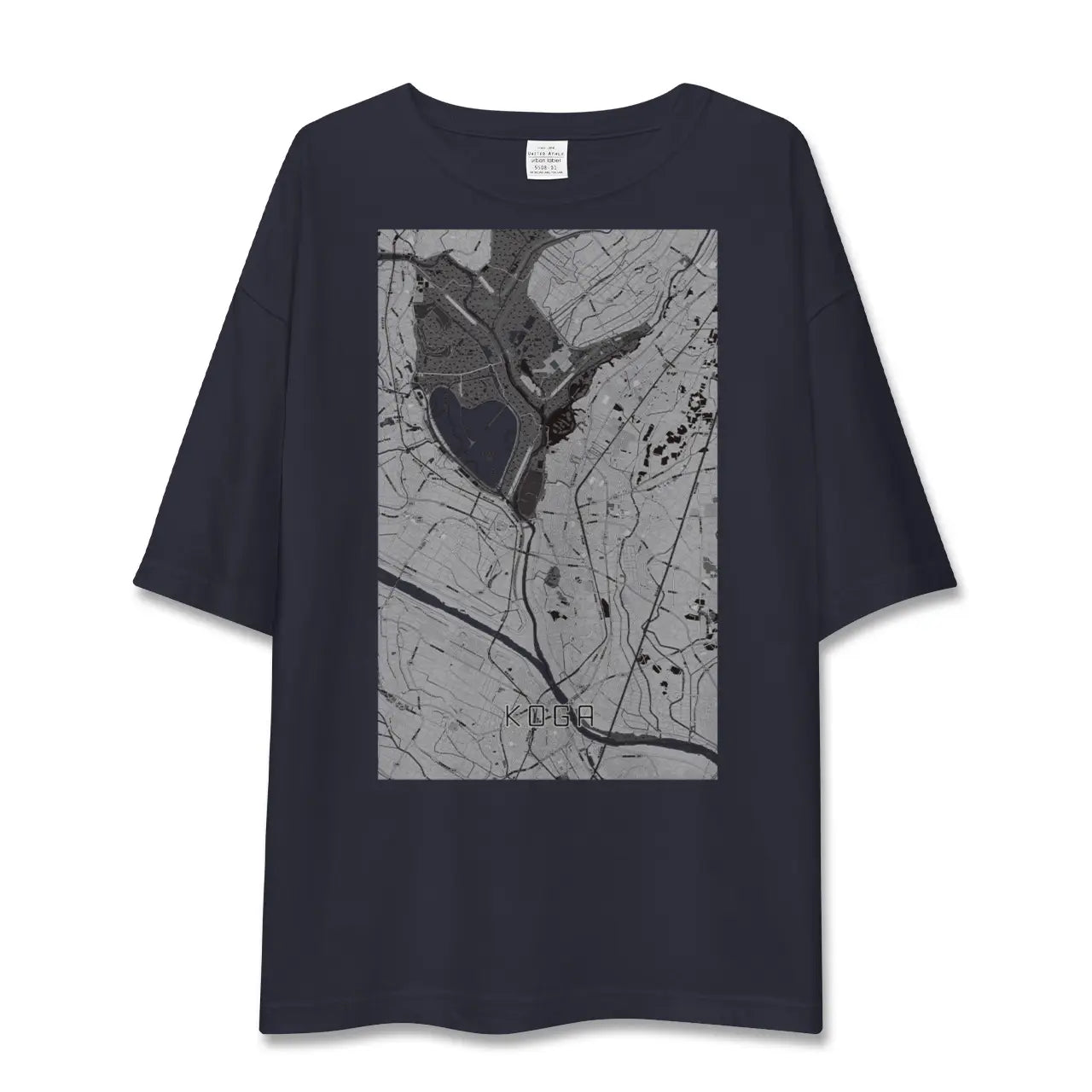 【古河(茨城県)】地図柄ビッグシルエットTシャツ