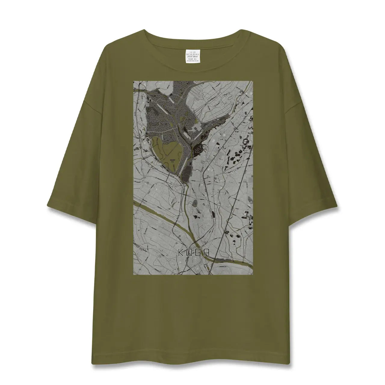 【古河(茨城県)】地図柄ビッグシルエットTシャツ