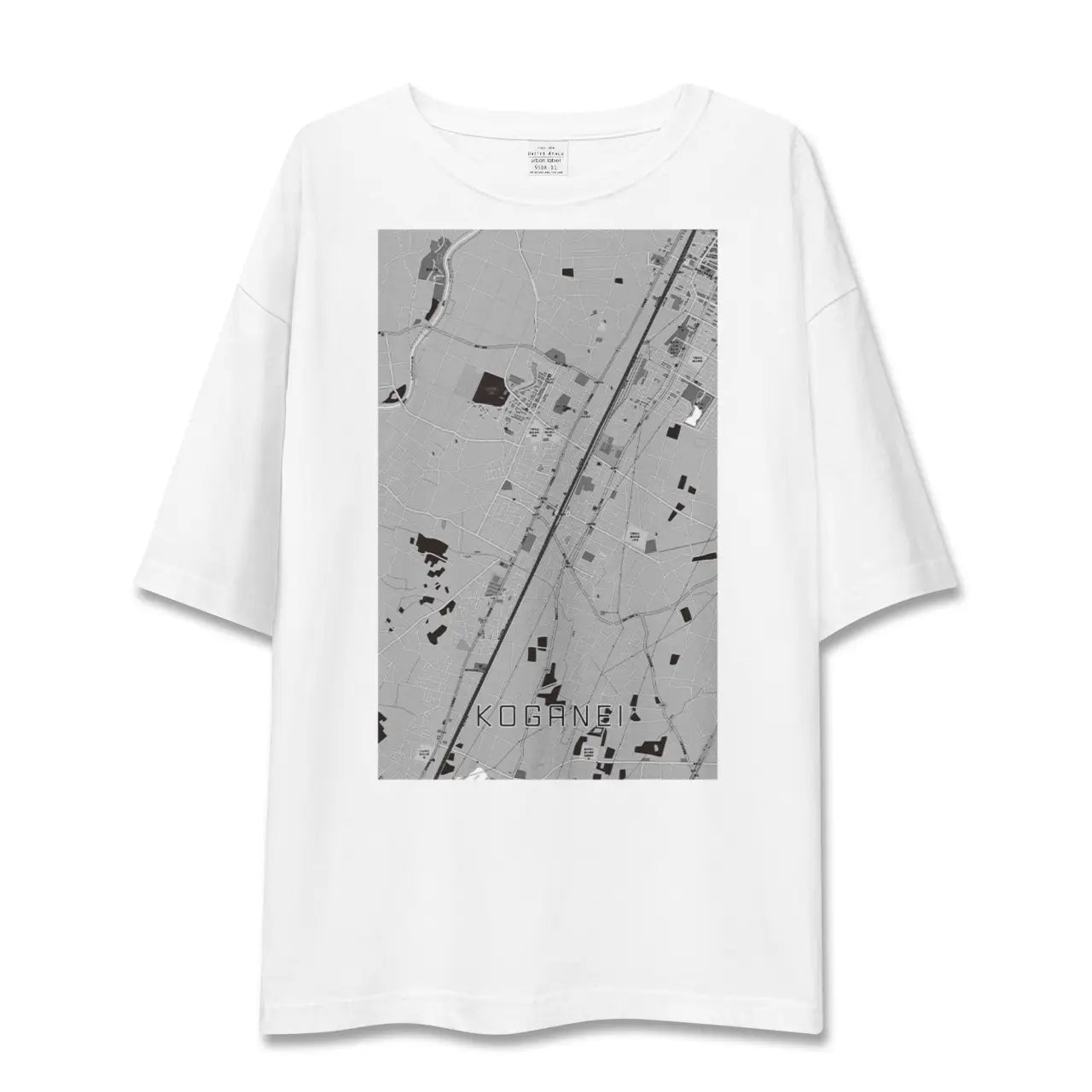 【小金井(栃木県)】地図柄ビッグシルエットTシャツ