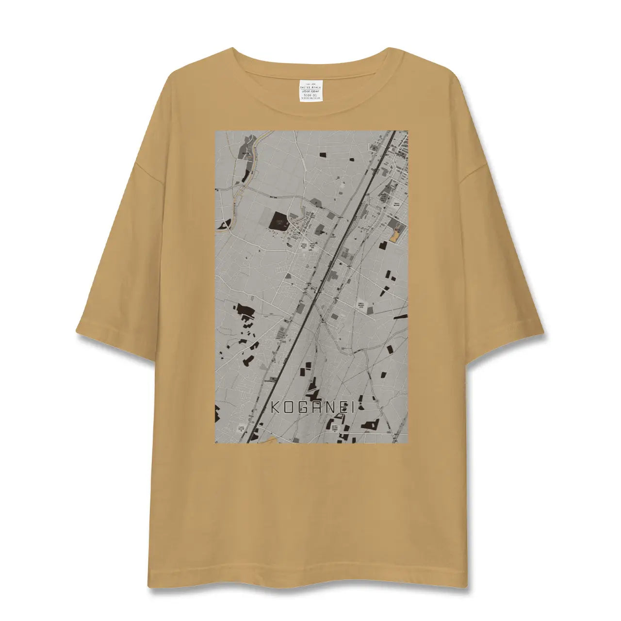 【小金井(栃木県)】地図柄ビッグシルエットTシャツ