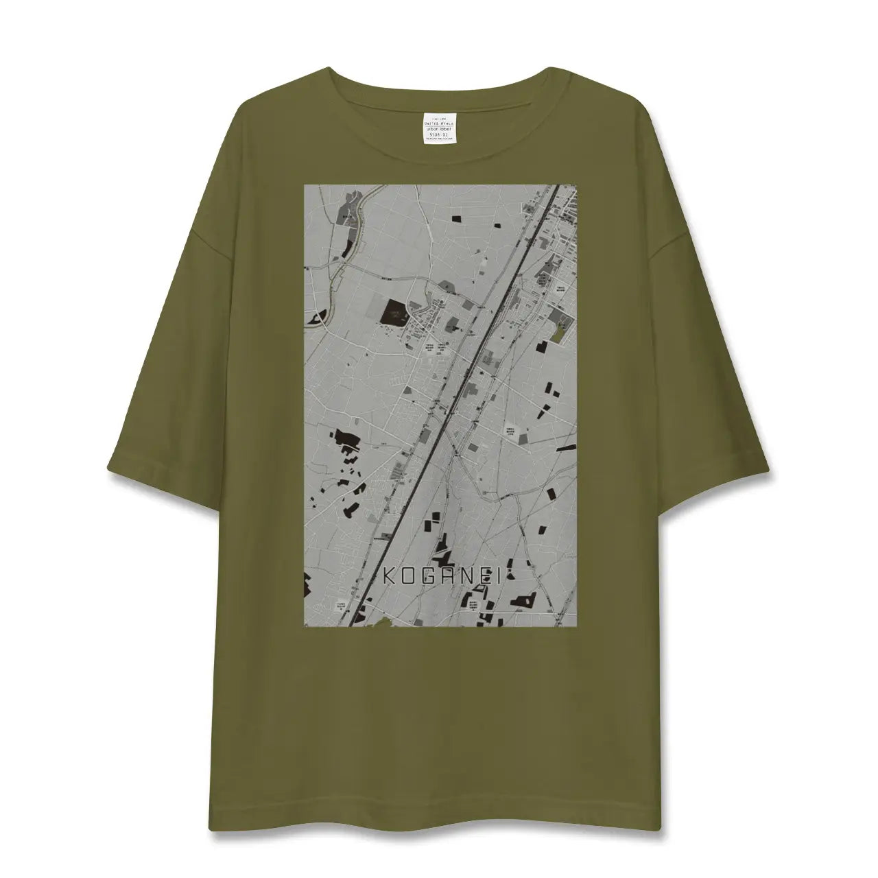 【小金井(栃木県)】地図柄ビッグシルエットTシャツ