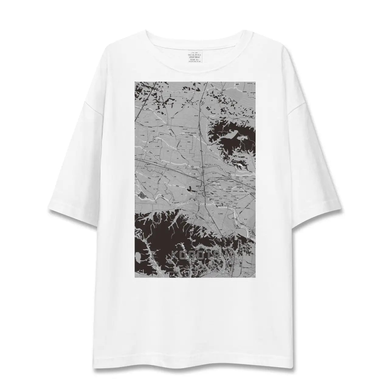 【小牛田(宮城県)】地図柄ビッグシルエットTシャツ