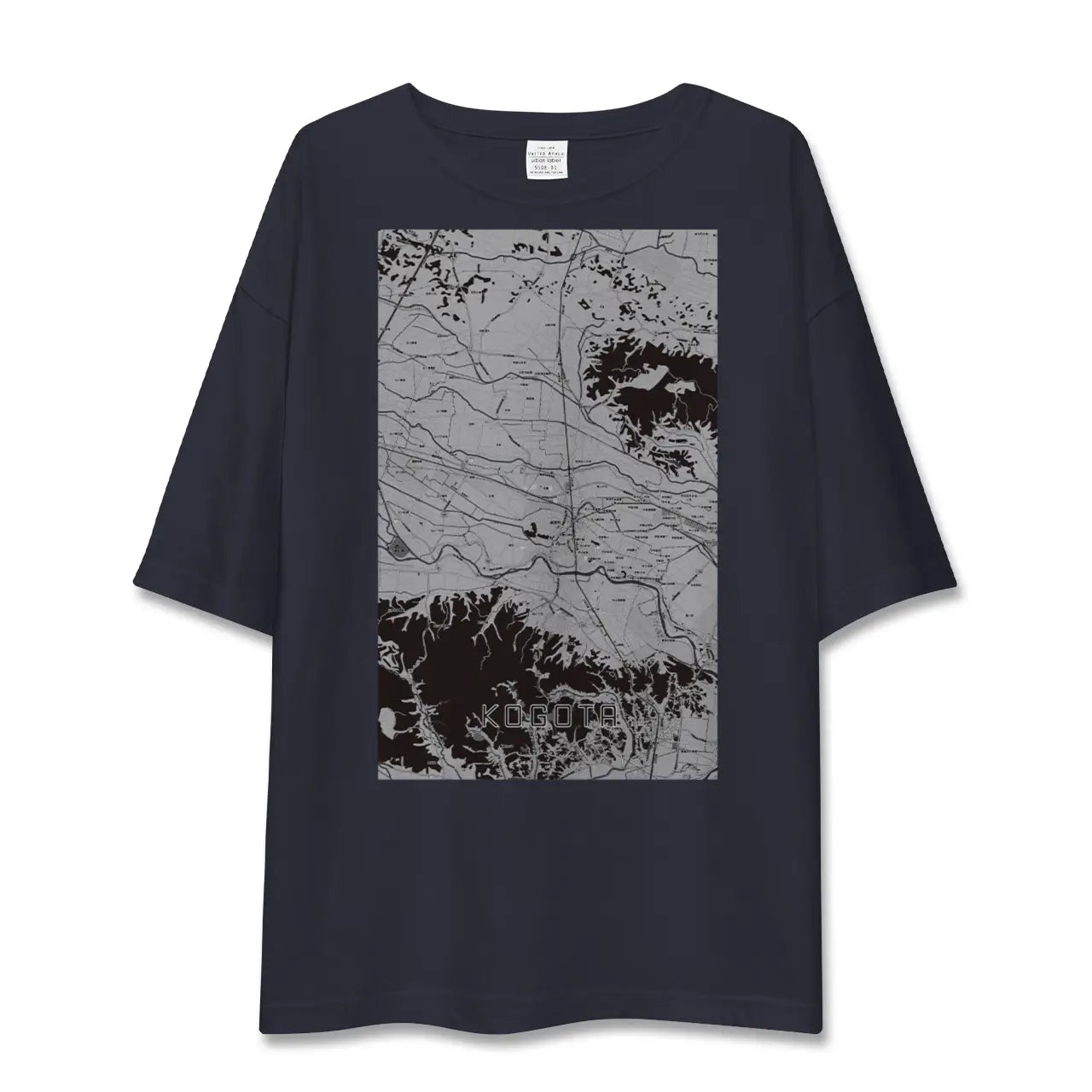【小牛田(宮城県)】地図柄ビッグシルエットTシャツ